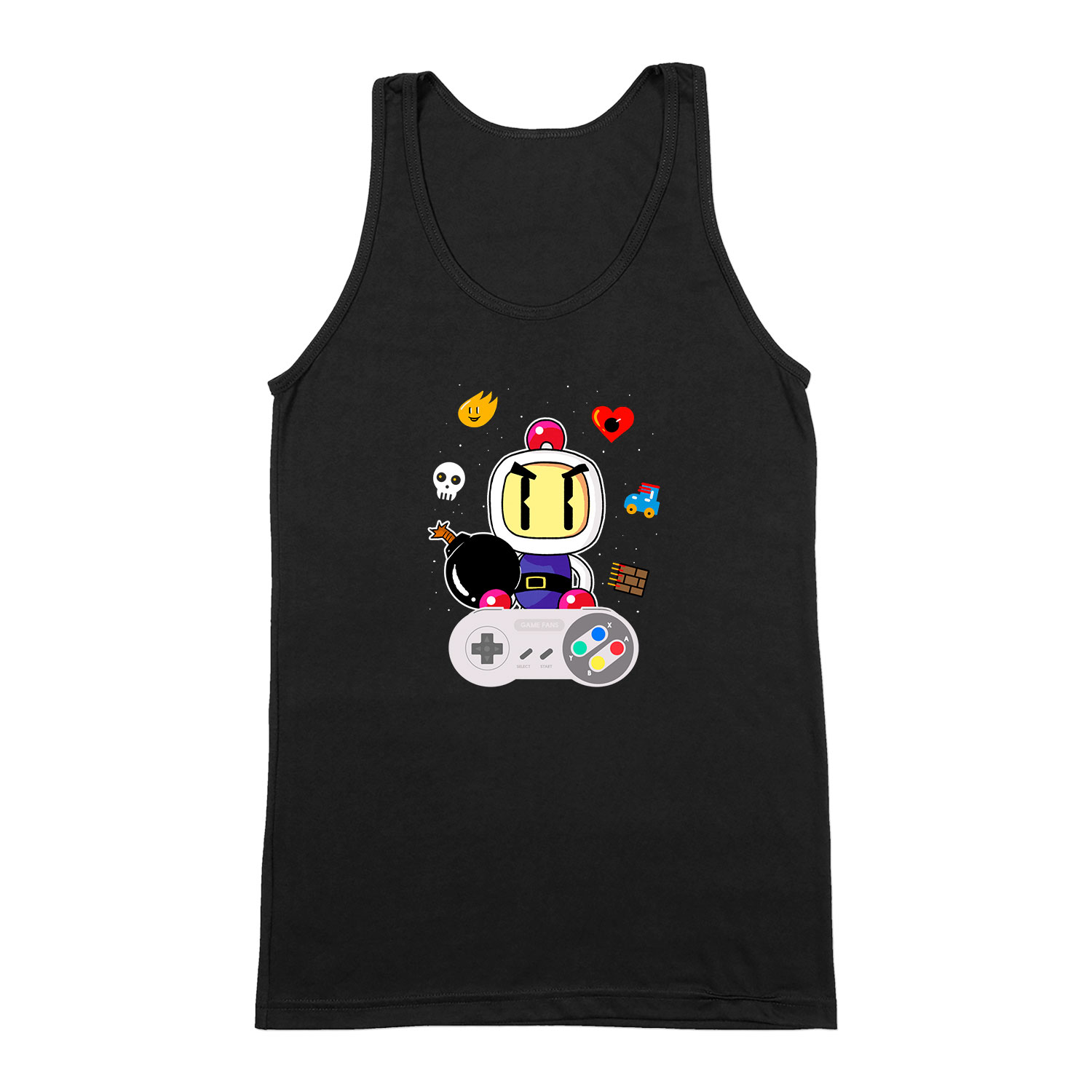 bomberman Fekete Férfi Trikó