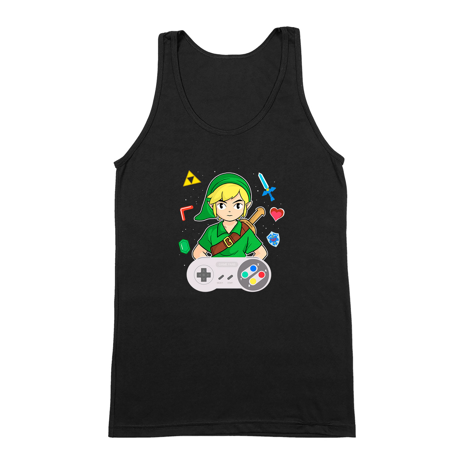 zelda link hyrule Fekete Férfi Trikó