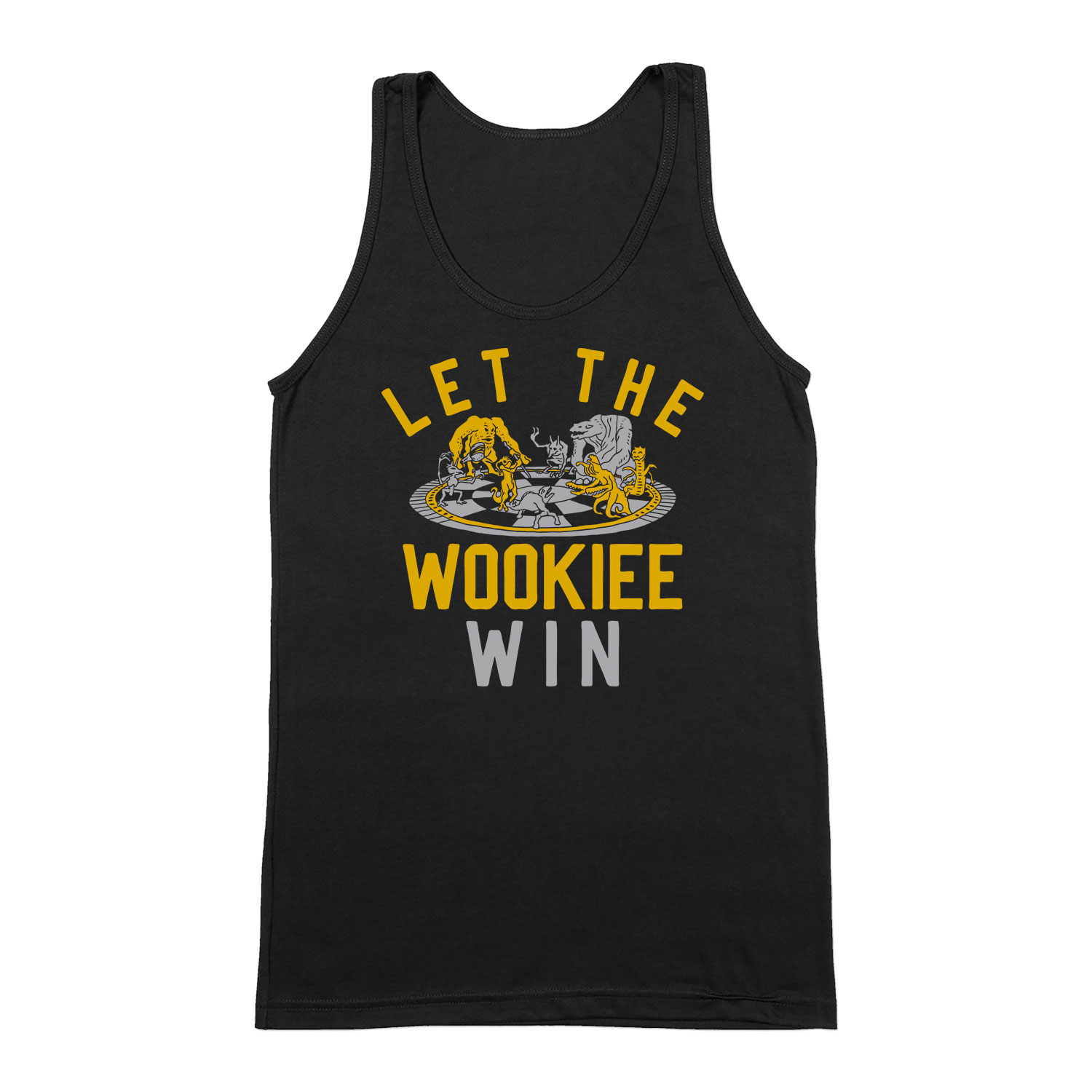 star wars wookie choowie chewbacca Fekete Férfi Trikó