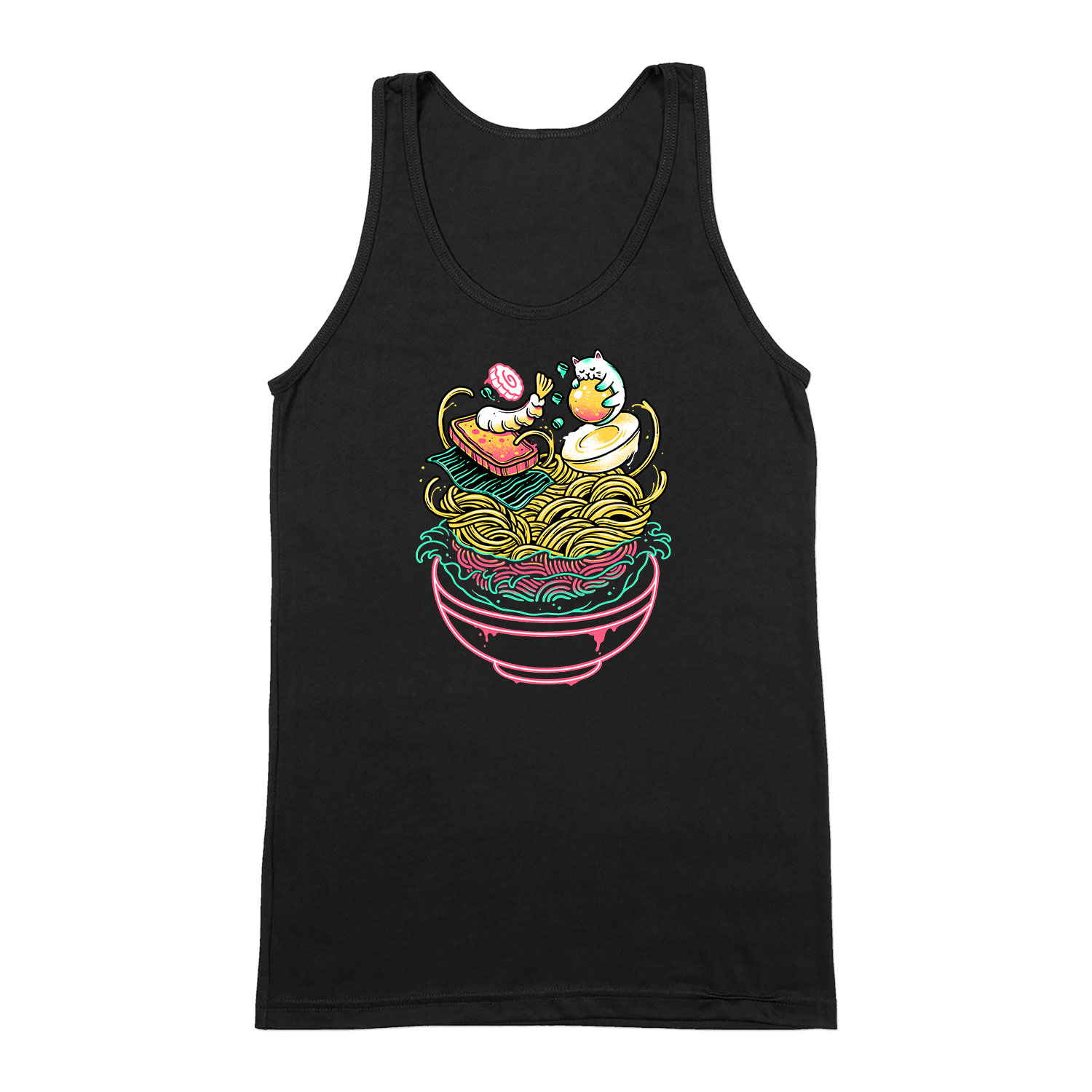 ramen leves  Fekete Férfi Trikó