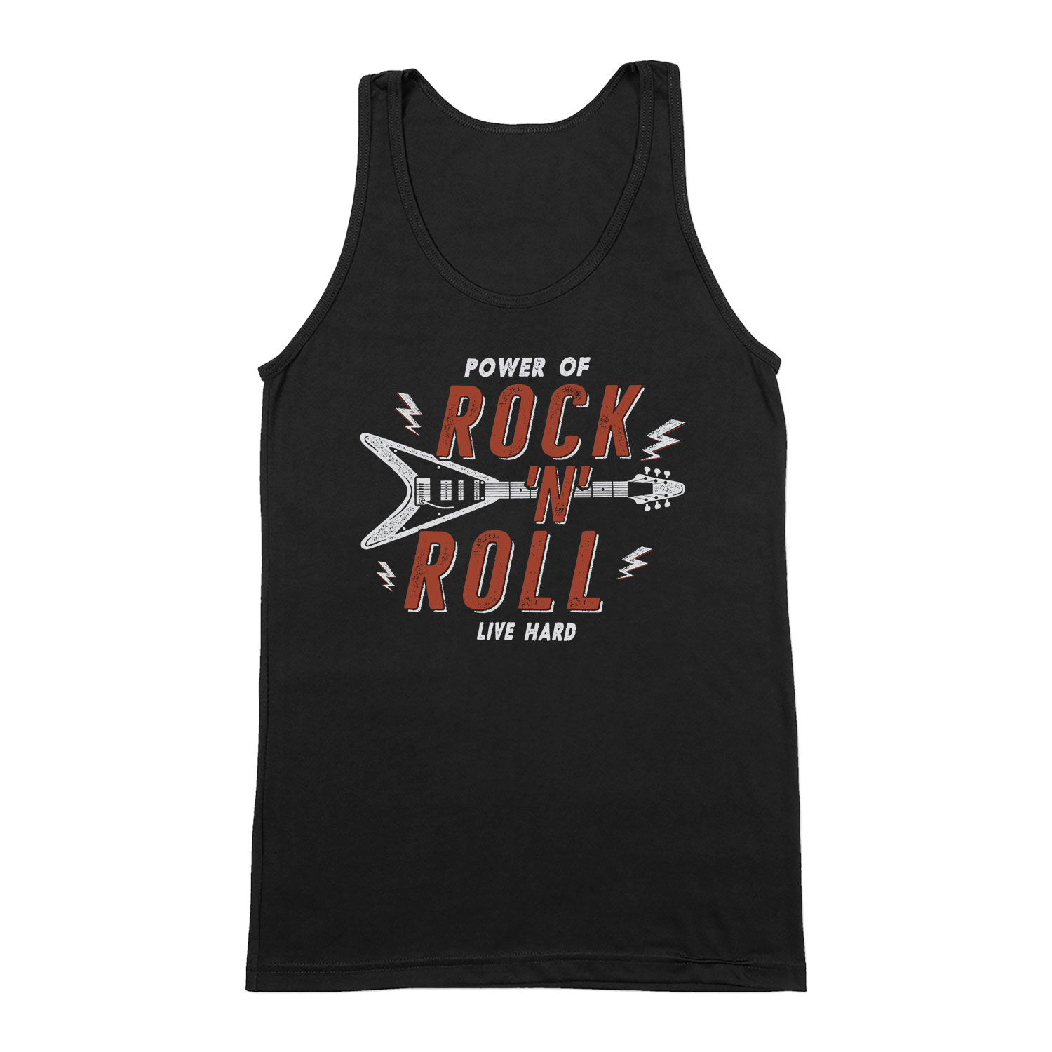 Rock And Roll Fekete Férfi Trikó