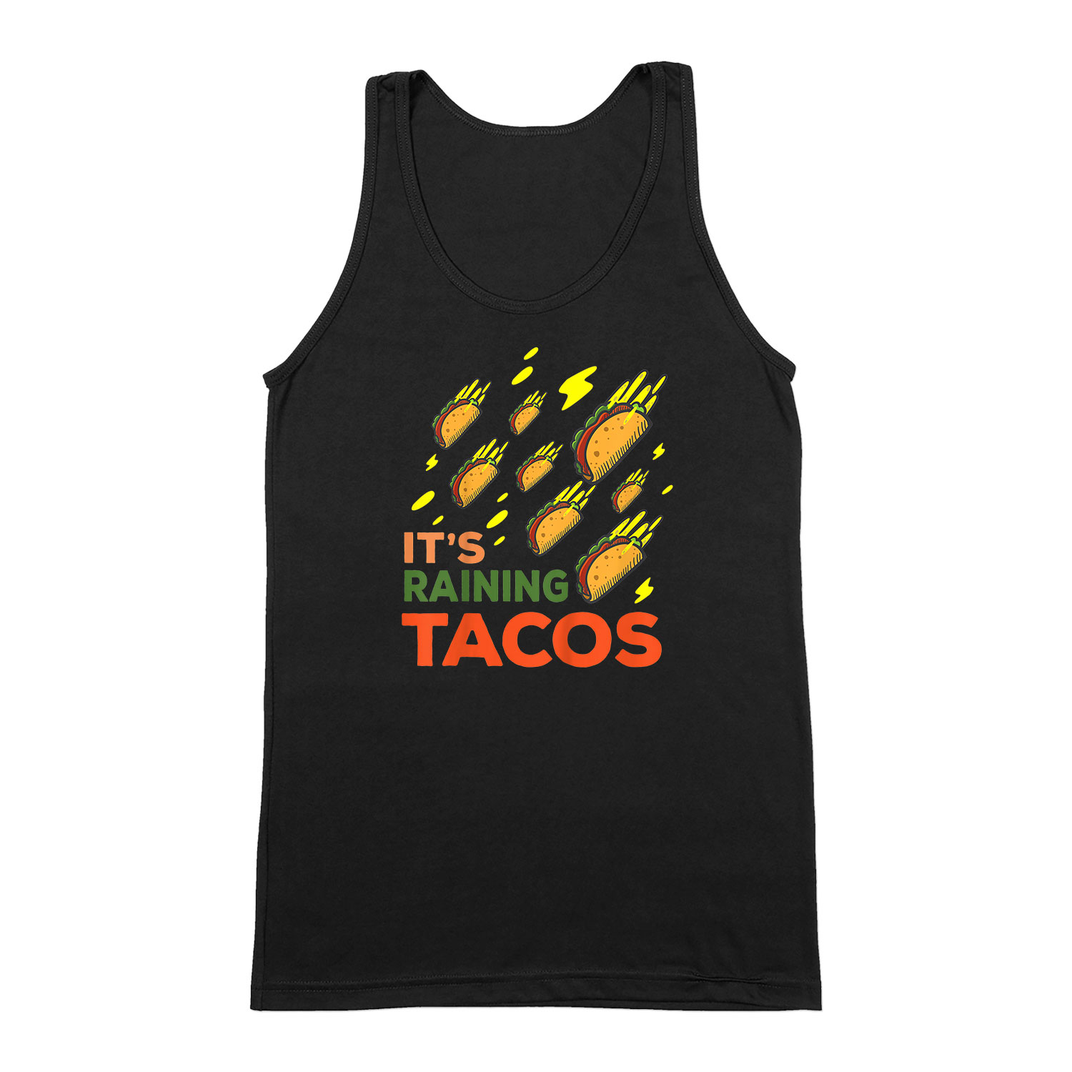 raining tacos Fekete Férfi Trikó