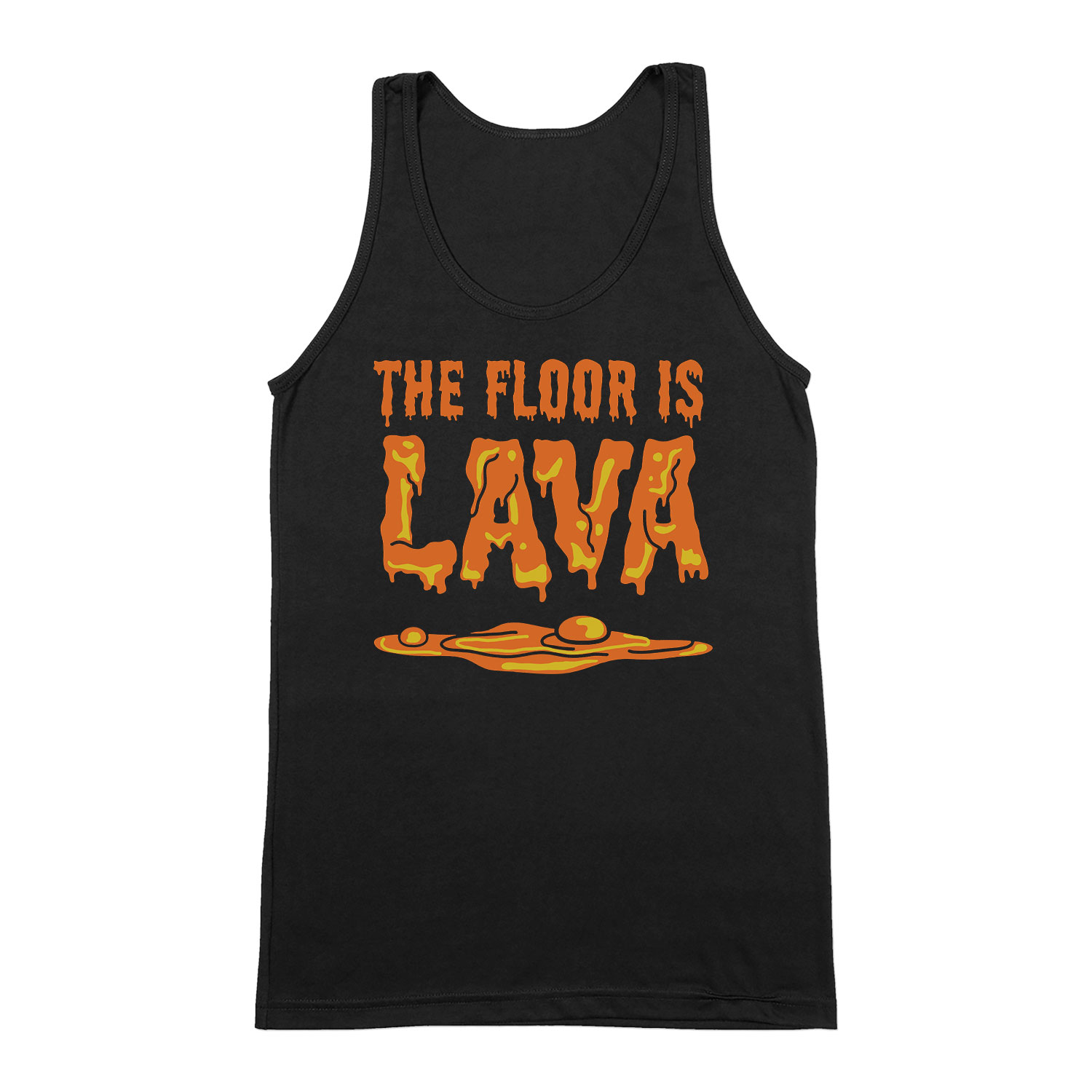 floor is a lava Fekete Férfi Trikó