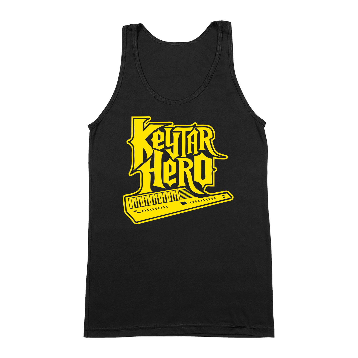 keytar hero billentyű hangszer Fekete Férfi Trikó