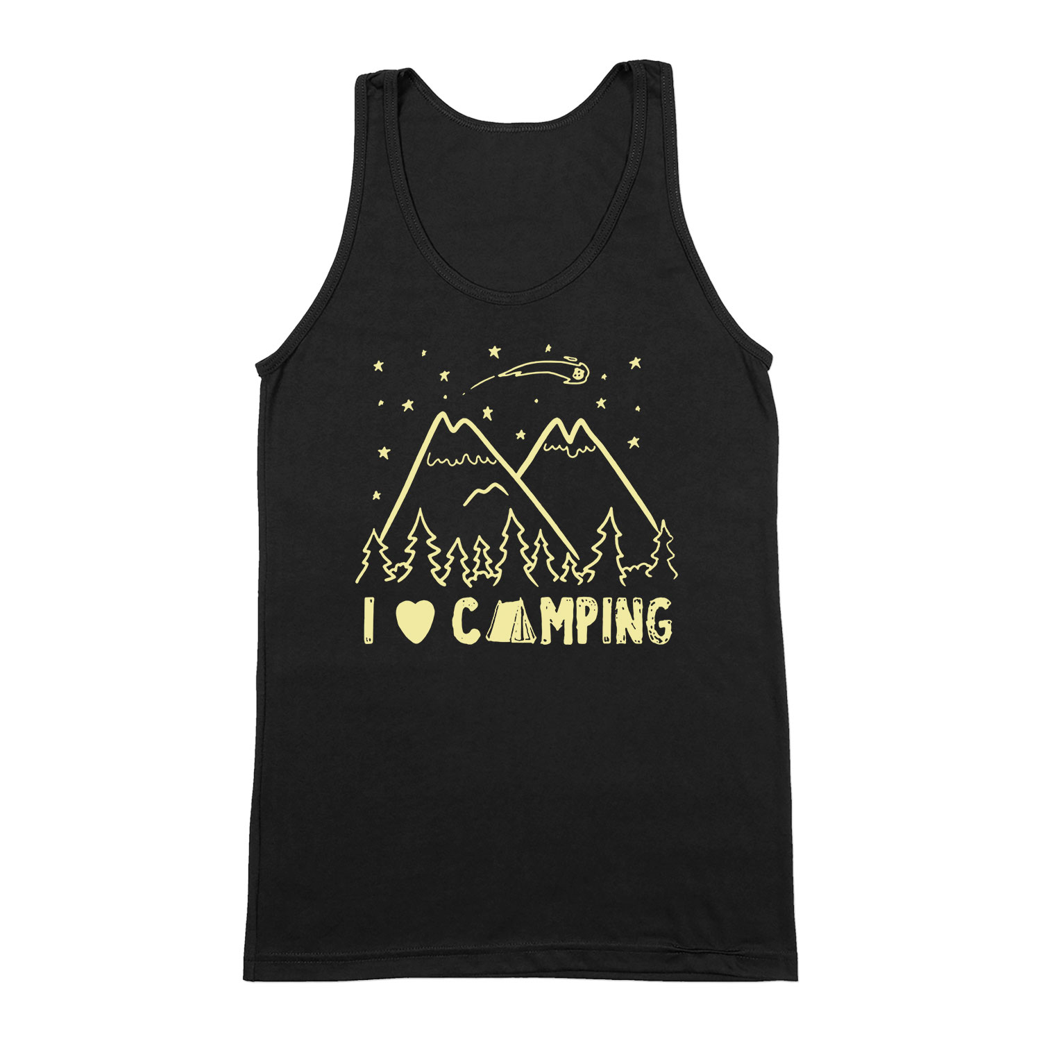 kempin camping Fekete Férfi Trikó