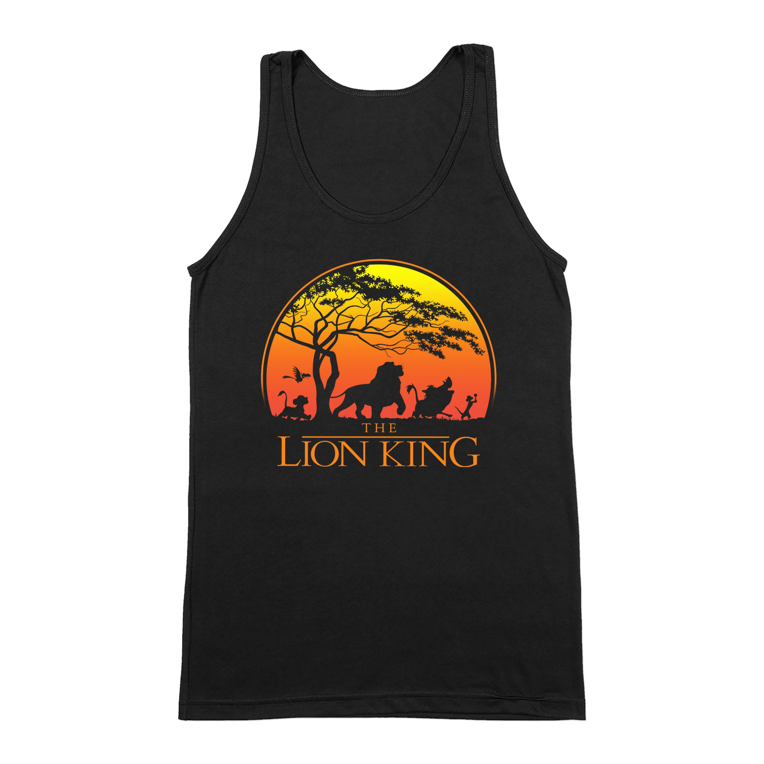 the lion king az oroszlánkirály Fekete Férfi Trikó