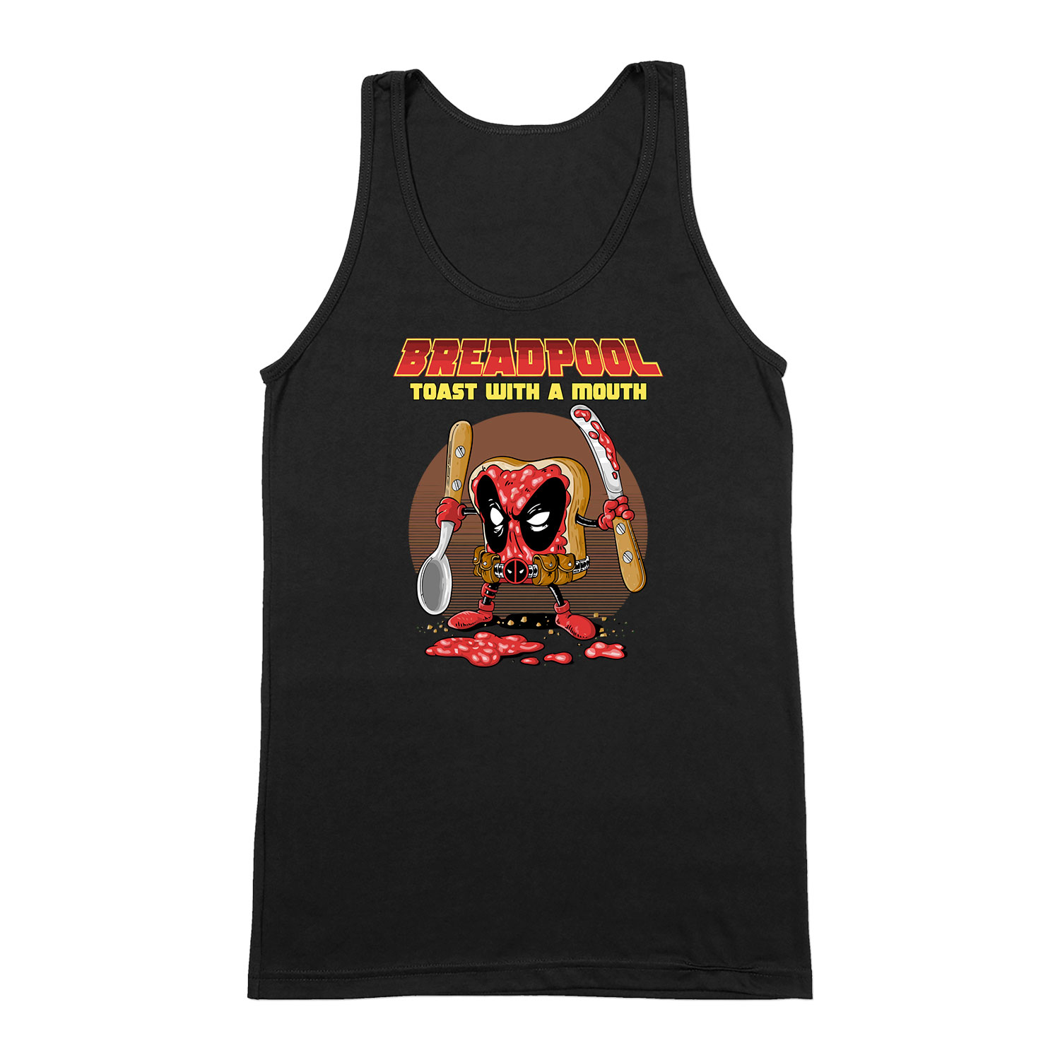 deadpool kenyér Fekete Férfi Trikó