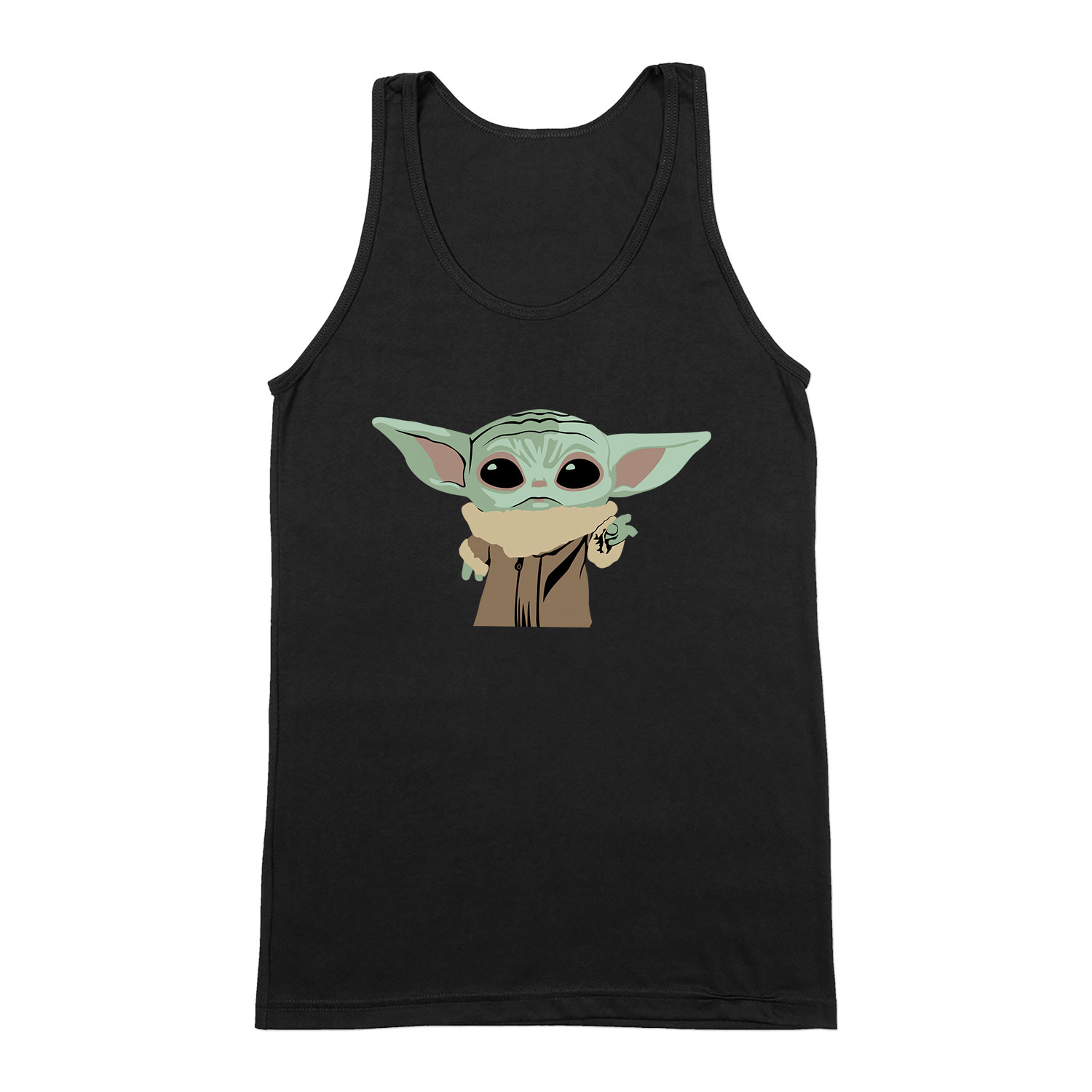 baba yoda baby yoda mandalorian Fekete Férfi Trikó