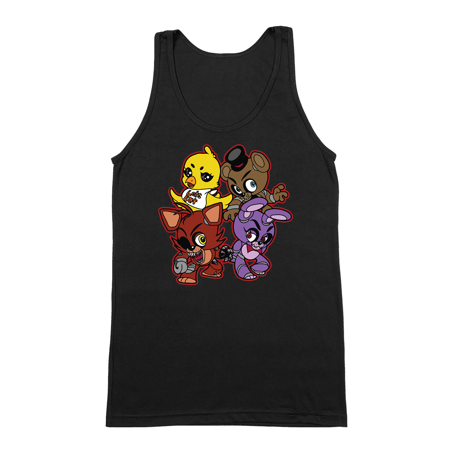 five nights at freddy's Fekete Férfi Trikó