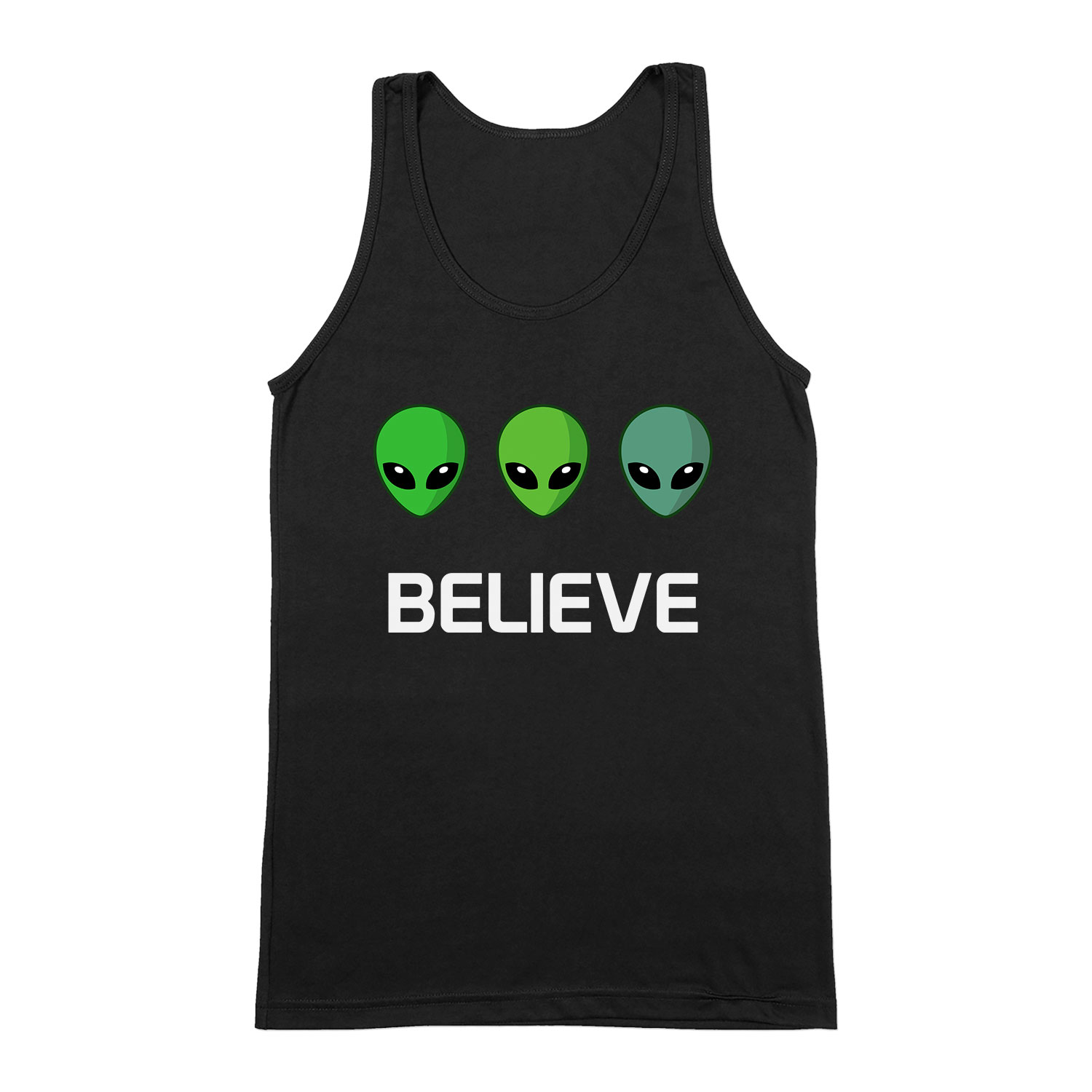 ufo believe Fekete Férfi Trikó
