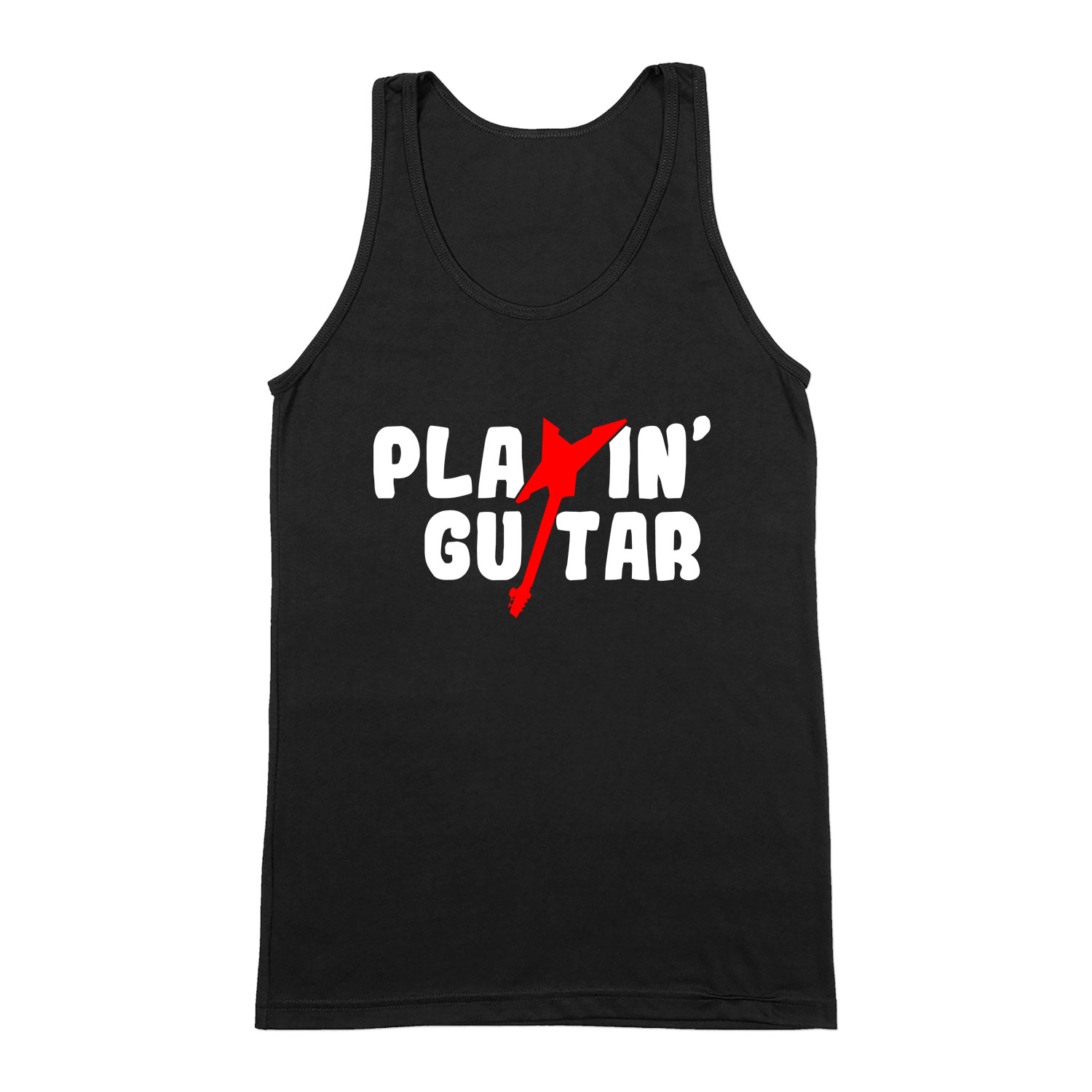 gitár gitáros Fekete Férfi Trikó