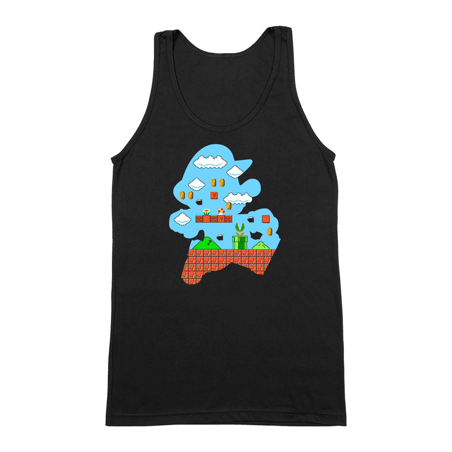 Super Mario Fekete Férfi Trikó