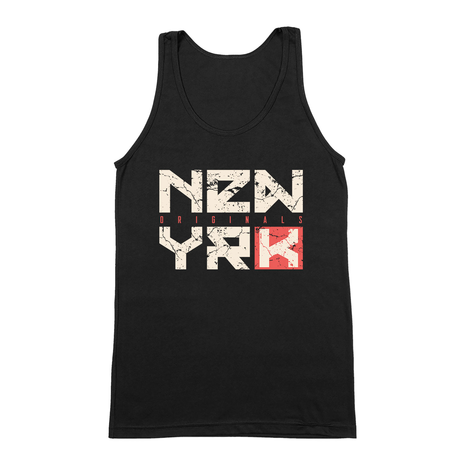 new york city Fekete Férfi Trikó