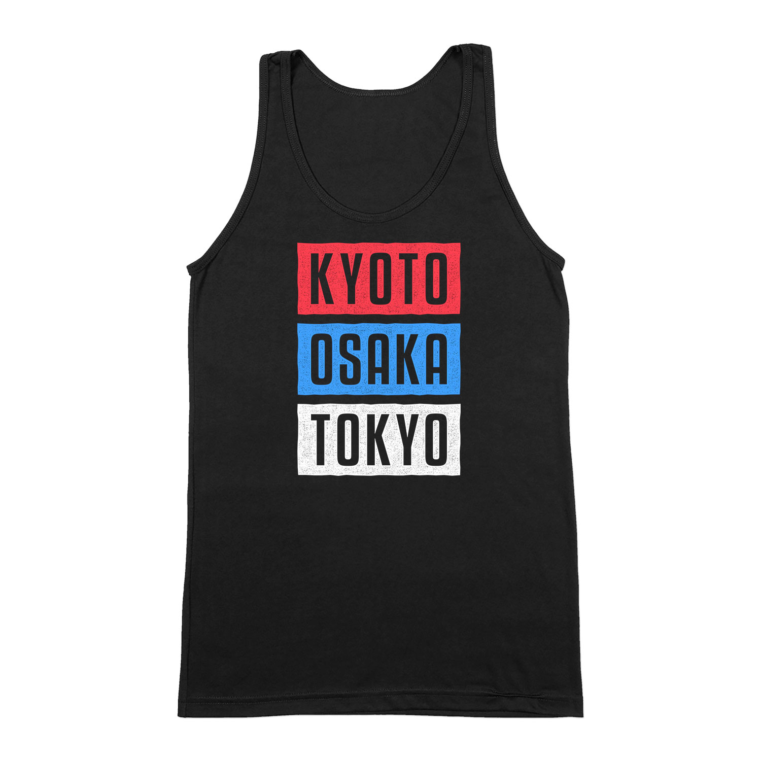japán kyoto osaka tokyo Fekete Férfi Trikó