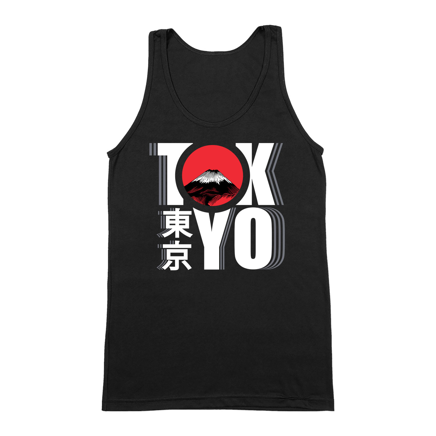 Tokyo japán japan Fekete Férfi Trikó
