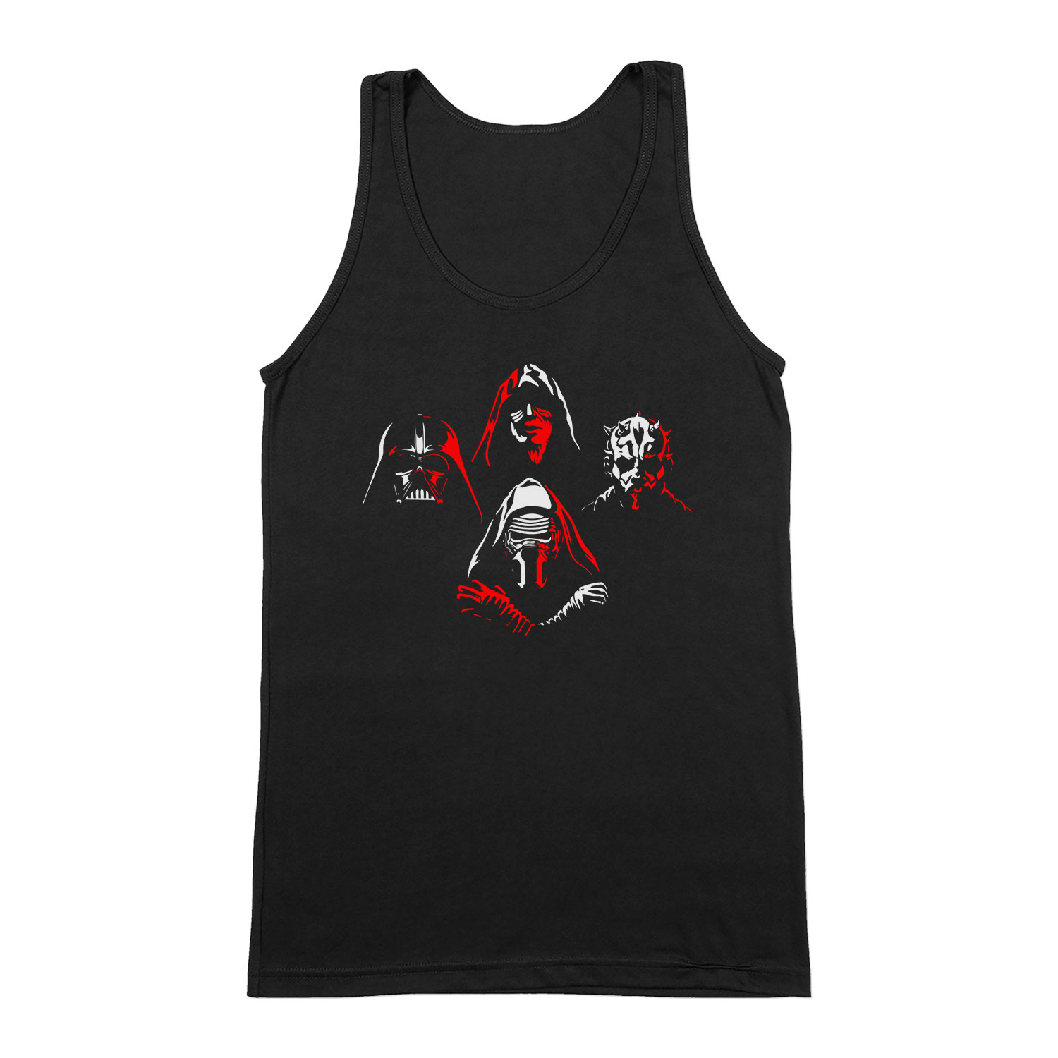 darth vader kylo ren darth maul emperor star wars sith Fekete Férfi Trikó