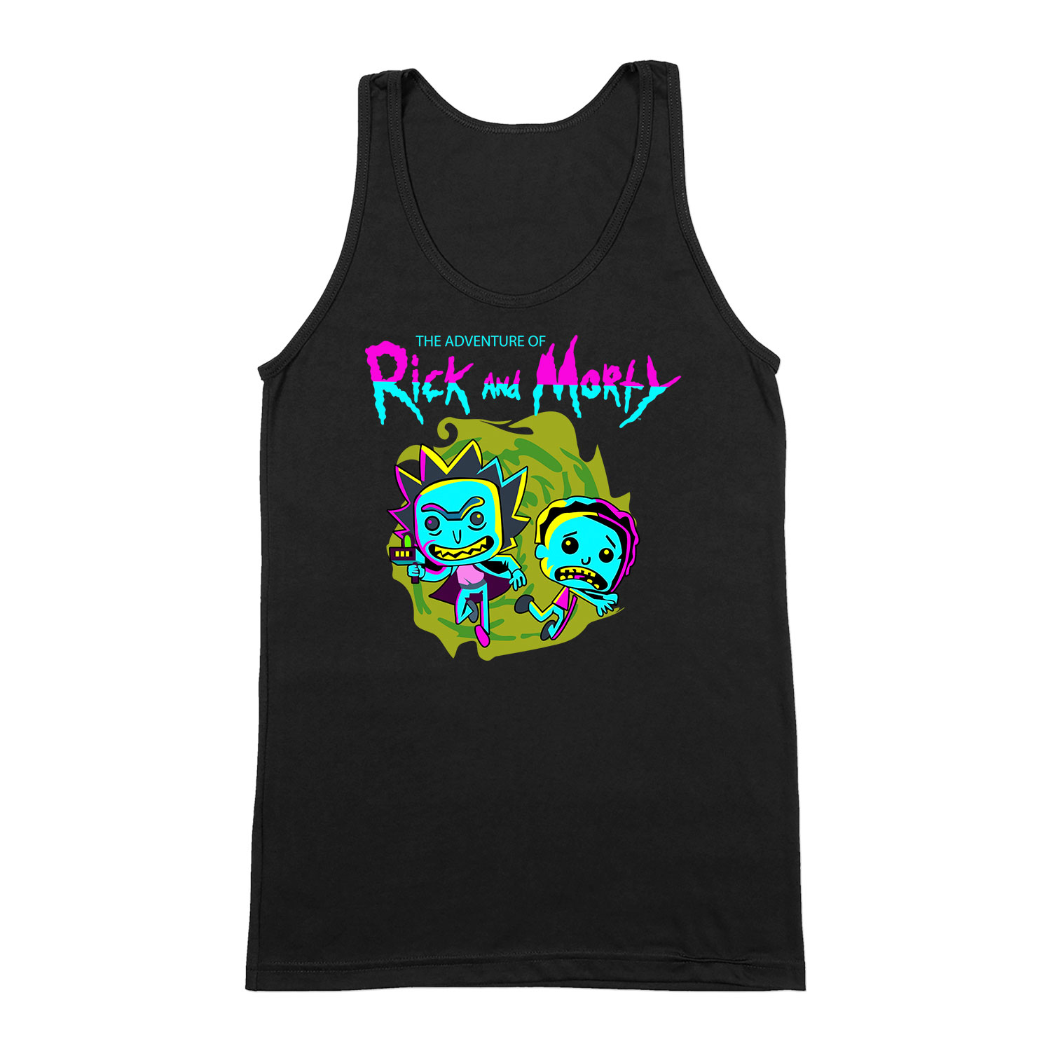 rick és morty Fekete Férfi Trikó