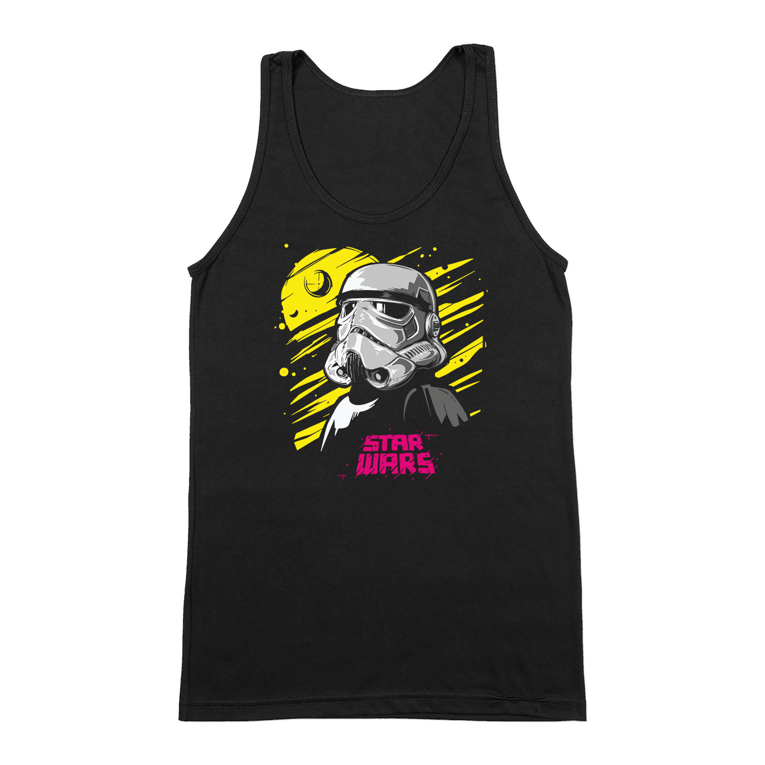 star wars storm trooper Fekete Férfi Trikó