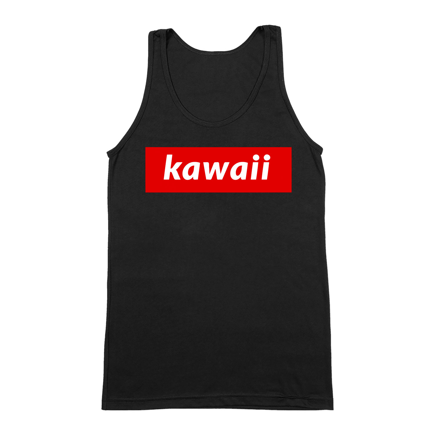 kawaiii japán Fekete Férfi Trikó