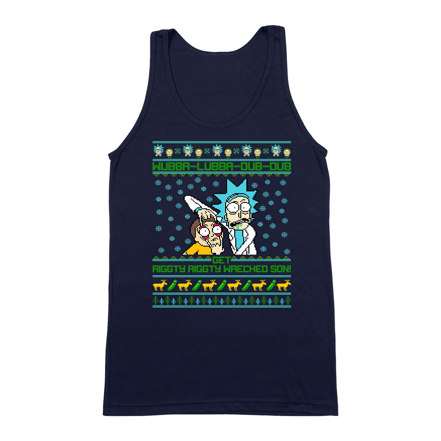 rick és morty Sötétkék Férfi Trikó