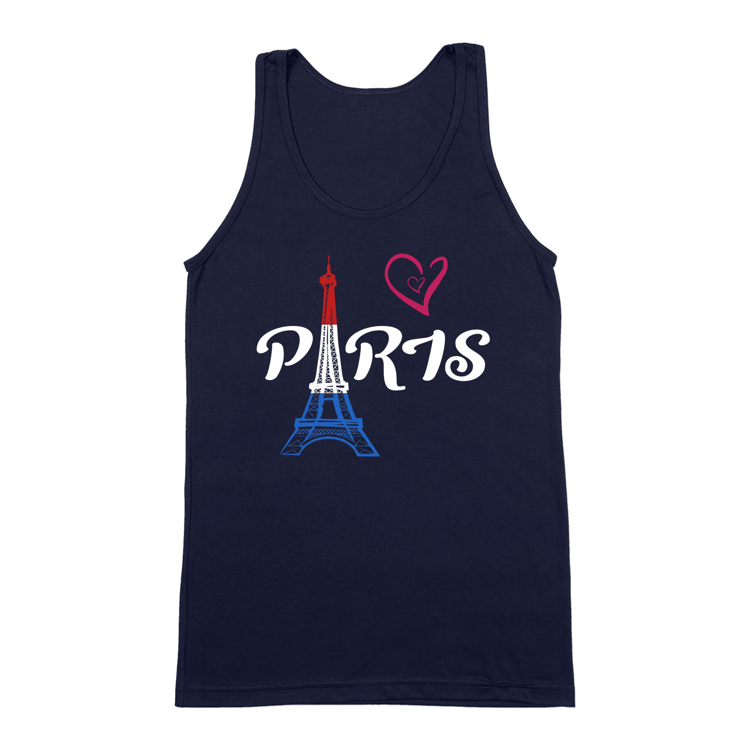 párizs paris eiffel torony francia Sötétkék Férfi Trikó