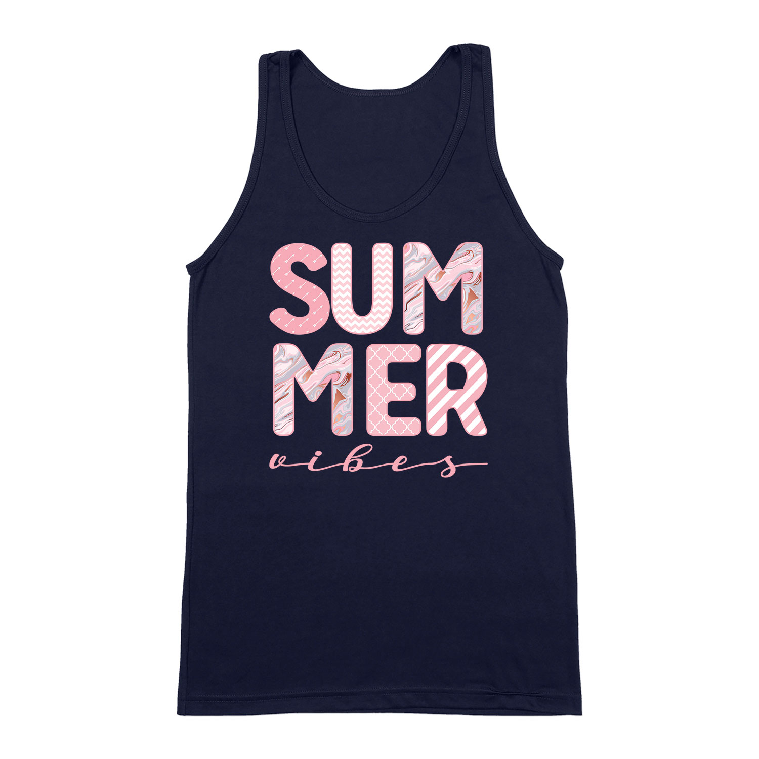 summer vibes nyár nyaralás Sötétkék Férfi Trikó