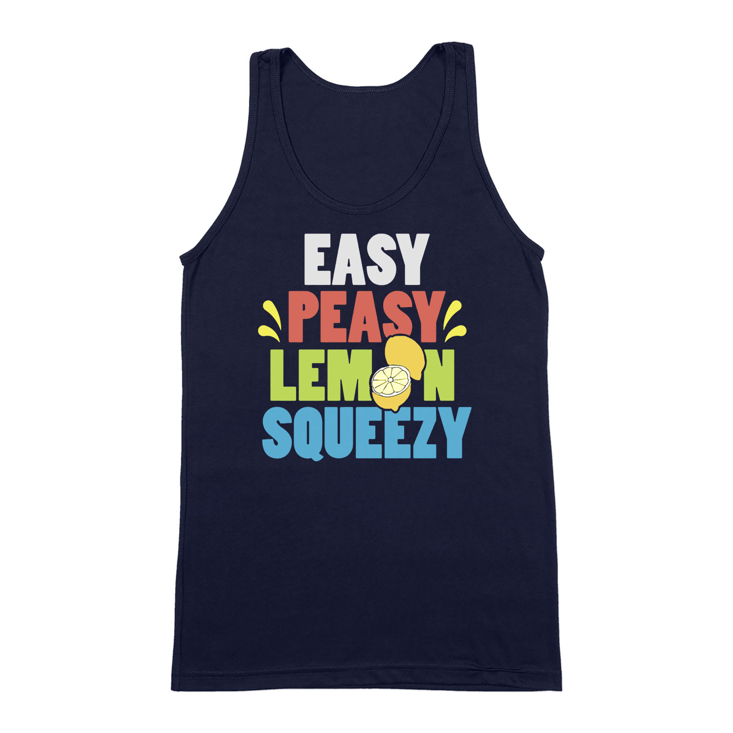 easy peasy lemon squeezy Sötétkék Férfi Trikó
