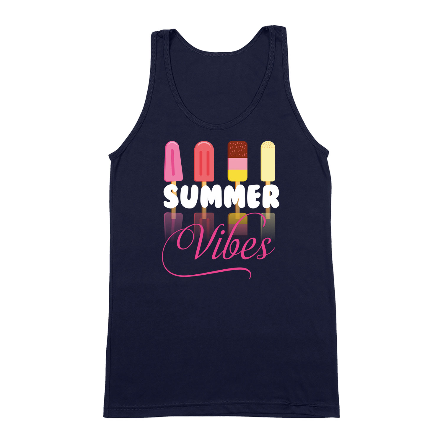 summer vibes nyár nyaralás Sötétkék Férfi Trikó