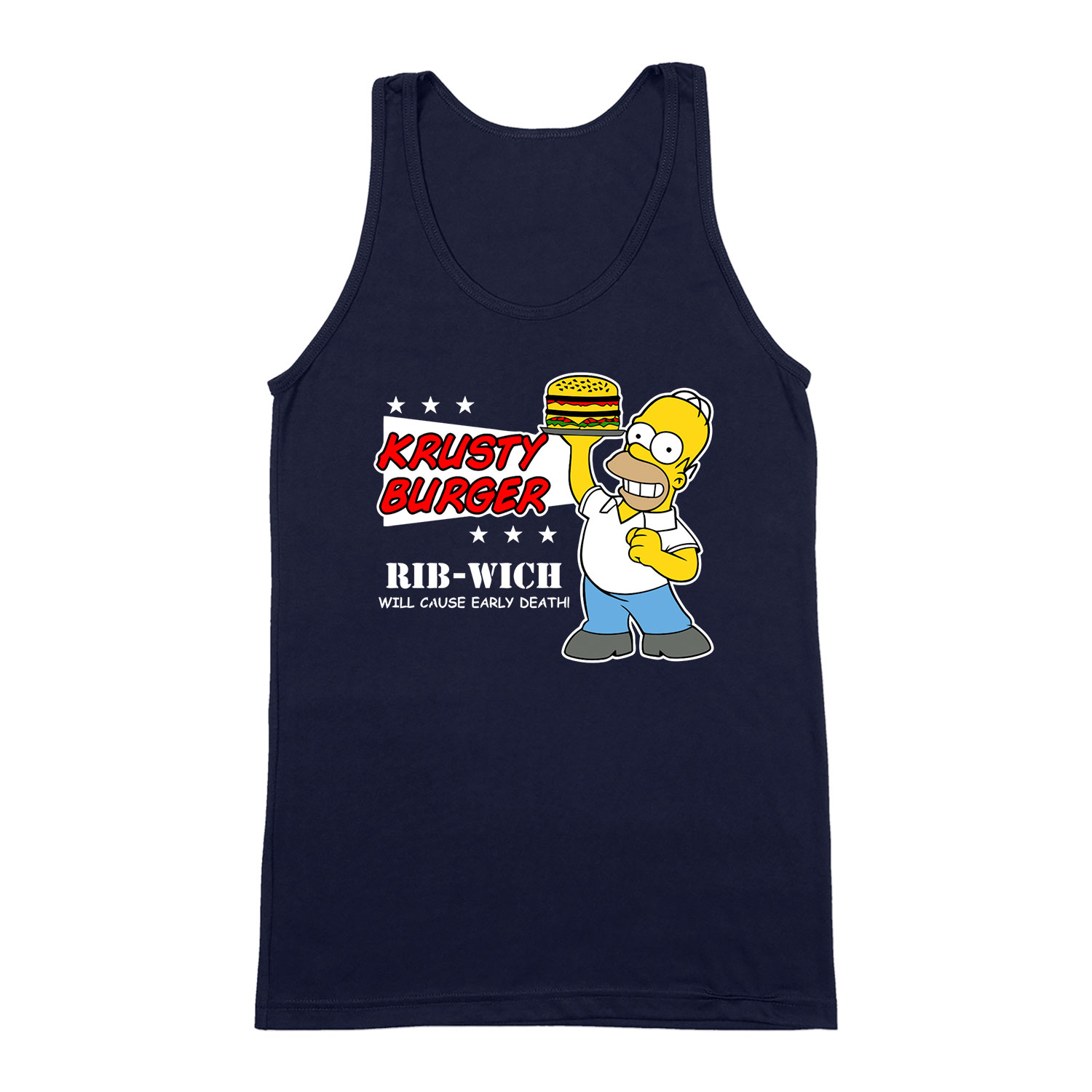 homer simpson Sötétkék Férfi Trikó