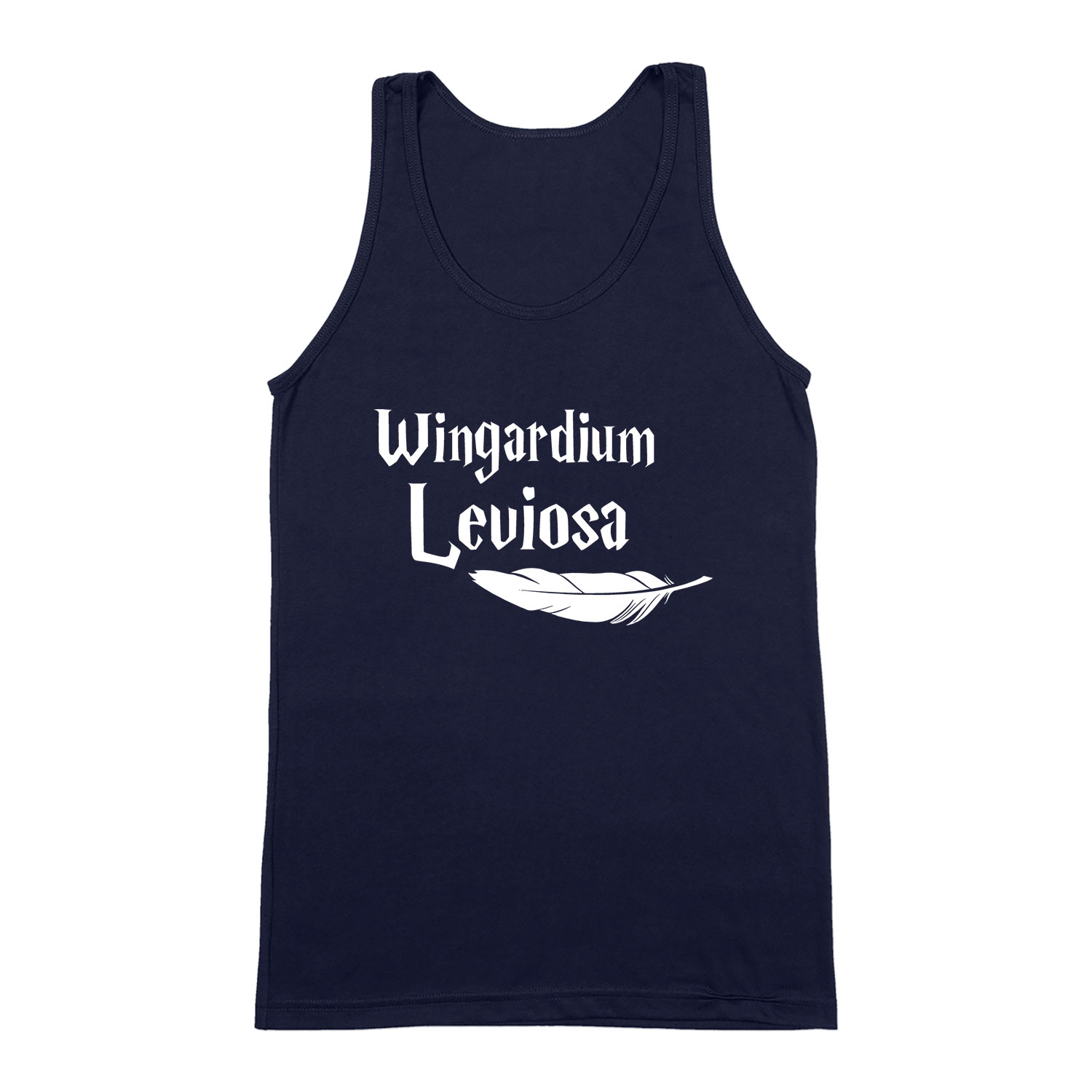 harry potter wingardium leviosa Sötétkék Férfi Trikó