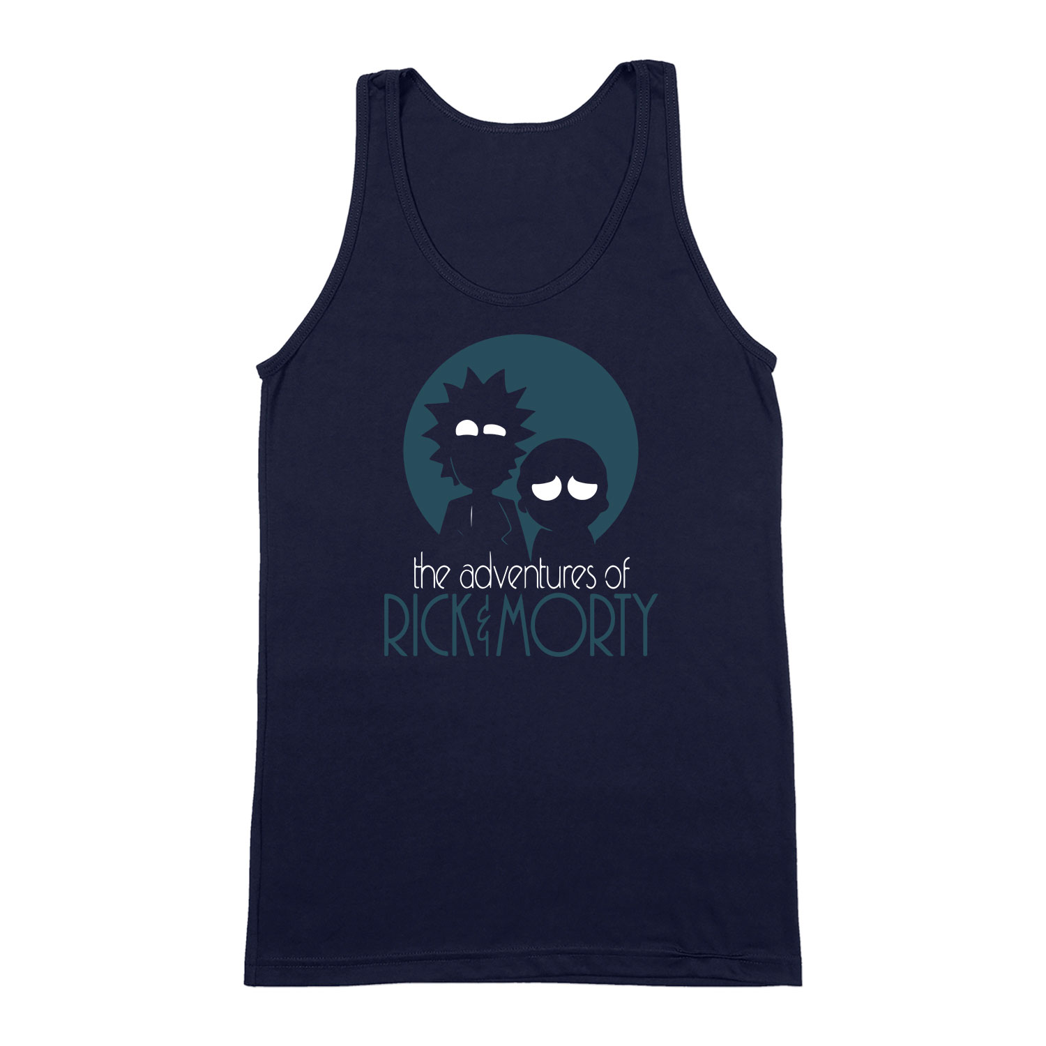 rick és morty Sötétkék Férfi Trikó