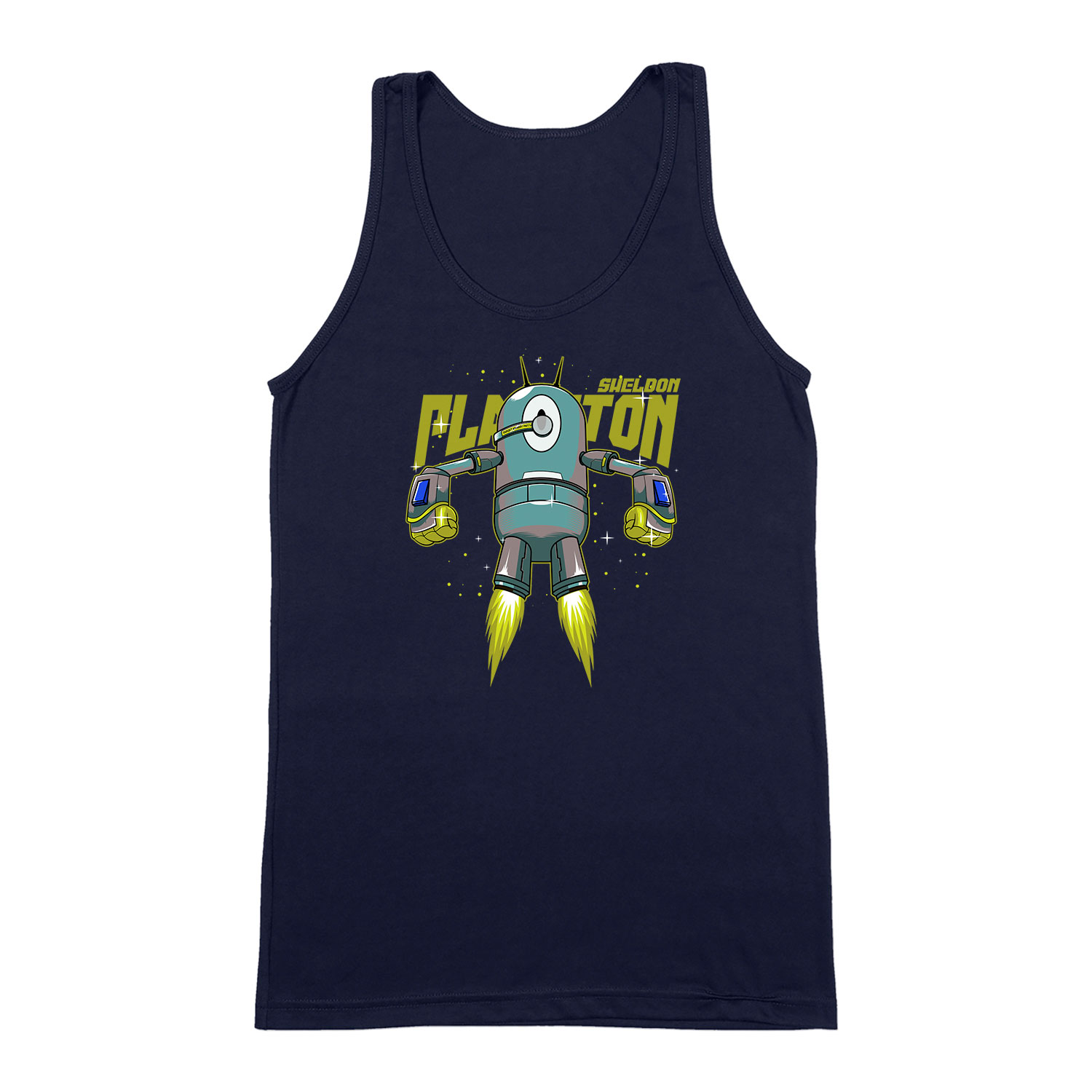 spongya bob plankton Sötétkék Férfi Trikó