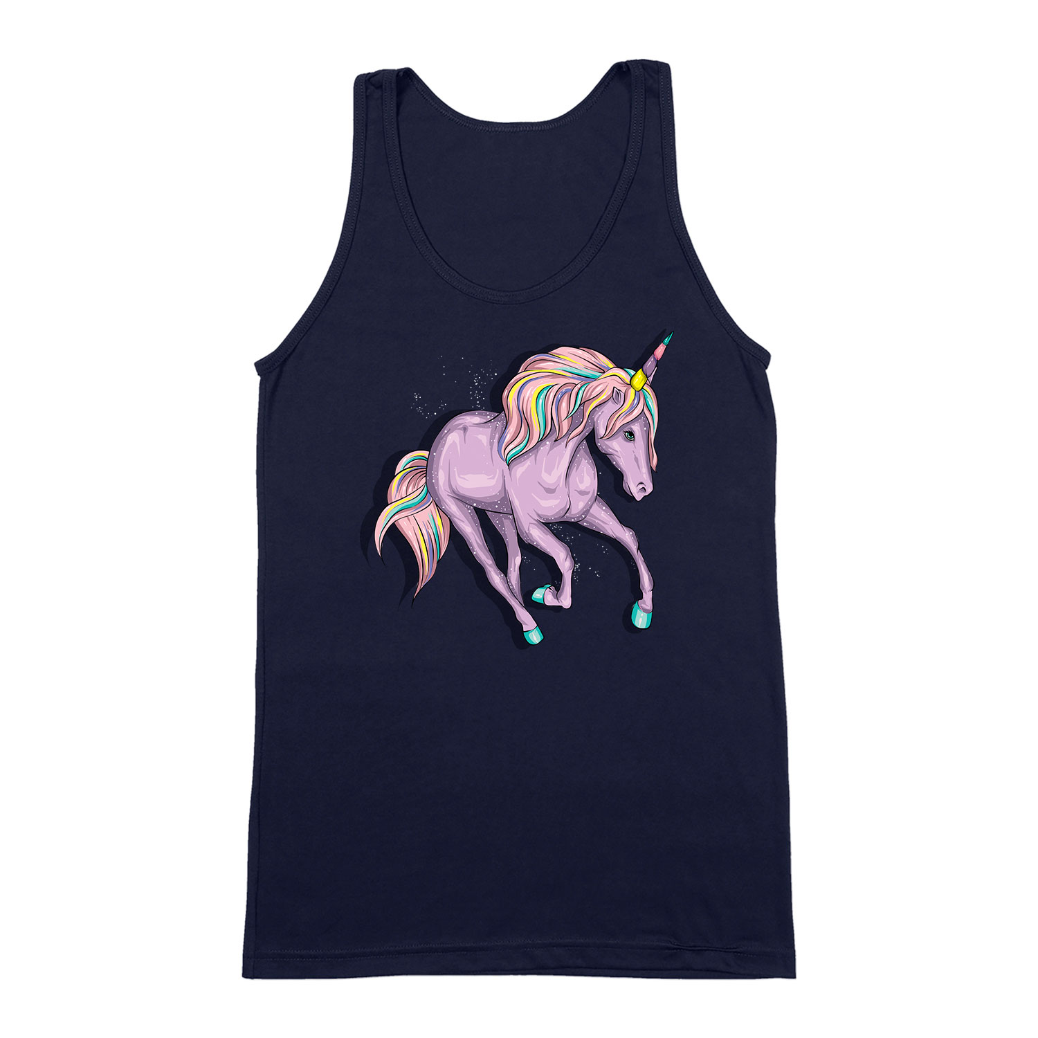 Unikornis unicorn Sötétkék Férfi Trikó