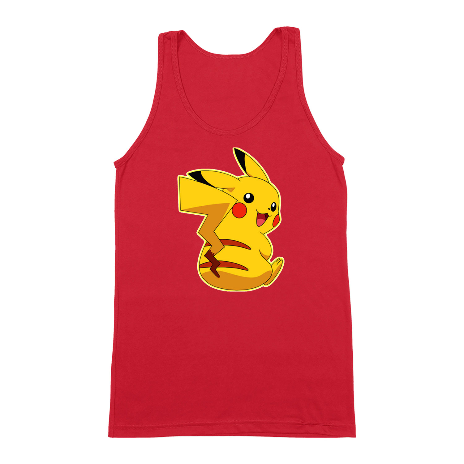 pokemon pikachu Piros Férfi Trikó