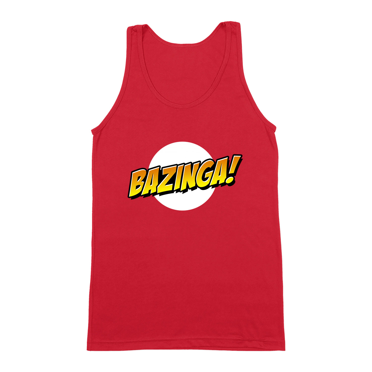 agymenők bazinga sheldon big bang theory Piros Férfi Trikó