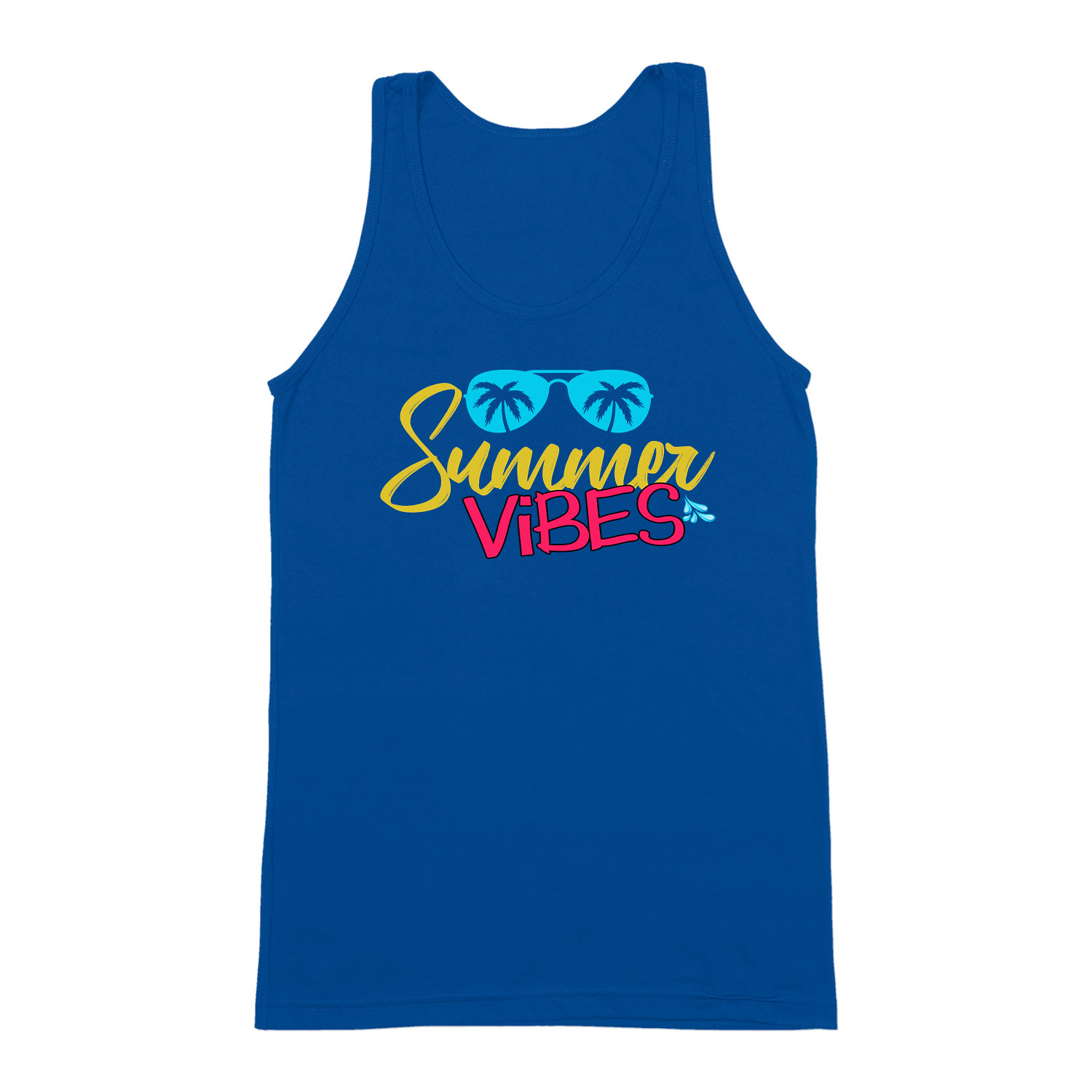 summer vibes nyár nyaralás Kék Férfi Trikó
