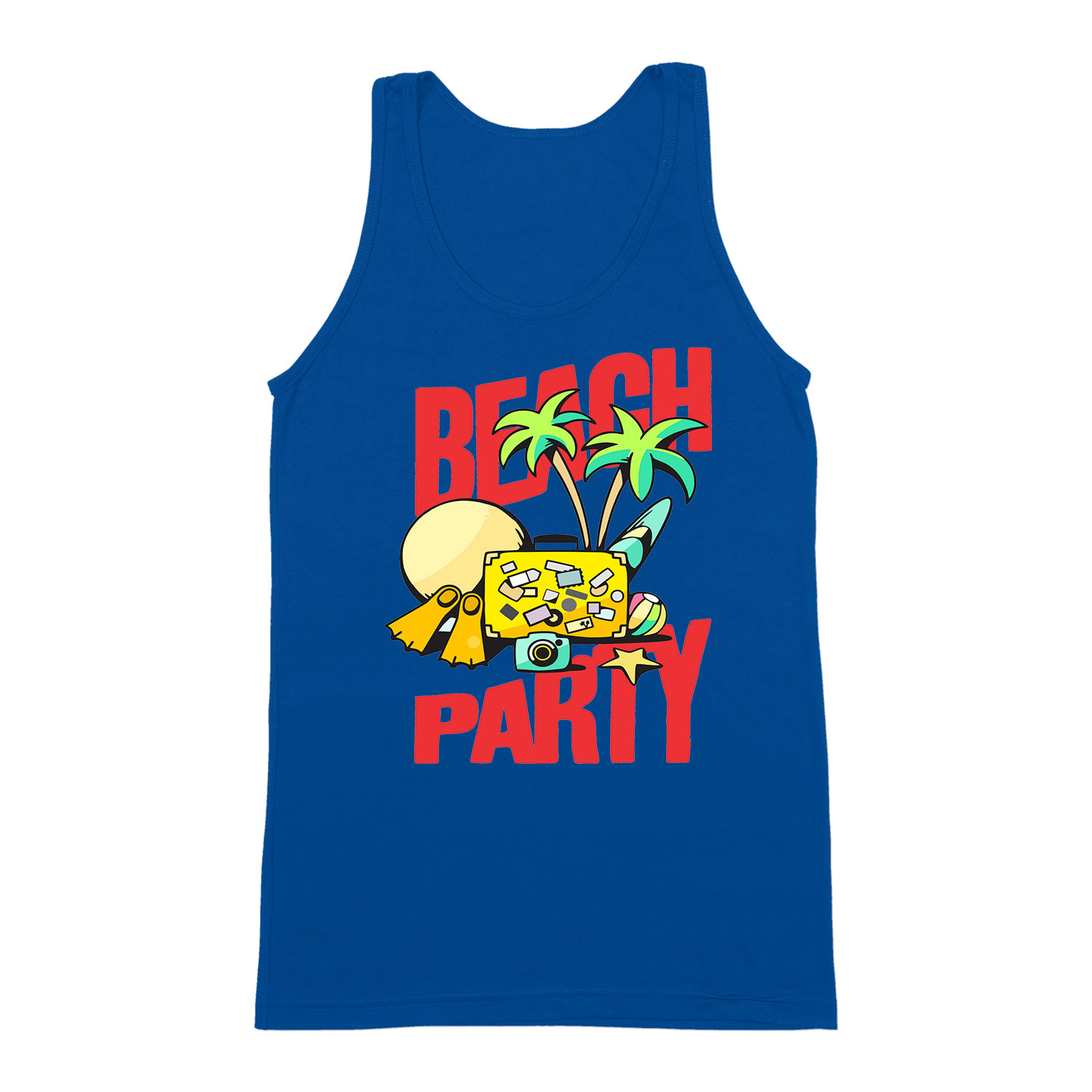 nyár nyaralás beach party Kék Férfi Trikó