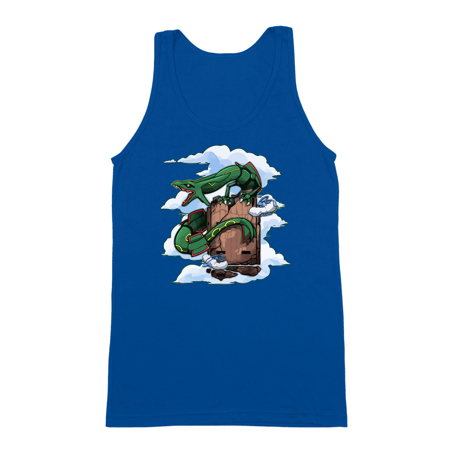Pokemon rayquaza Kék Férfi Trikó