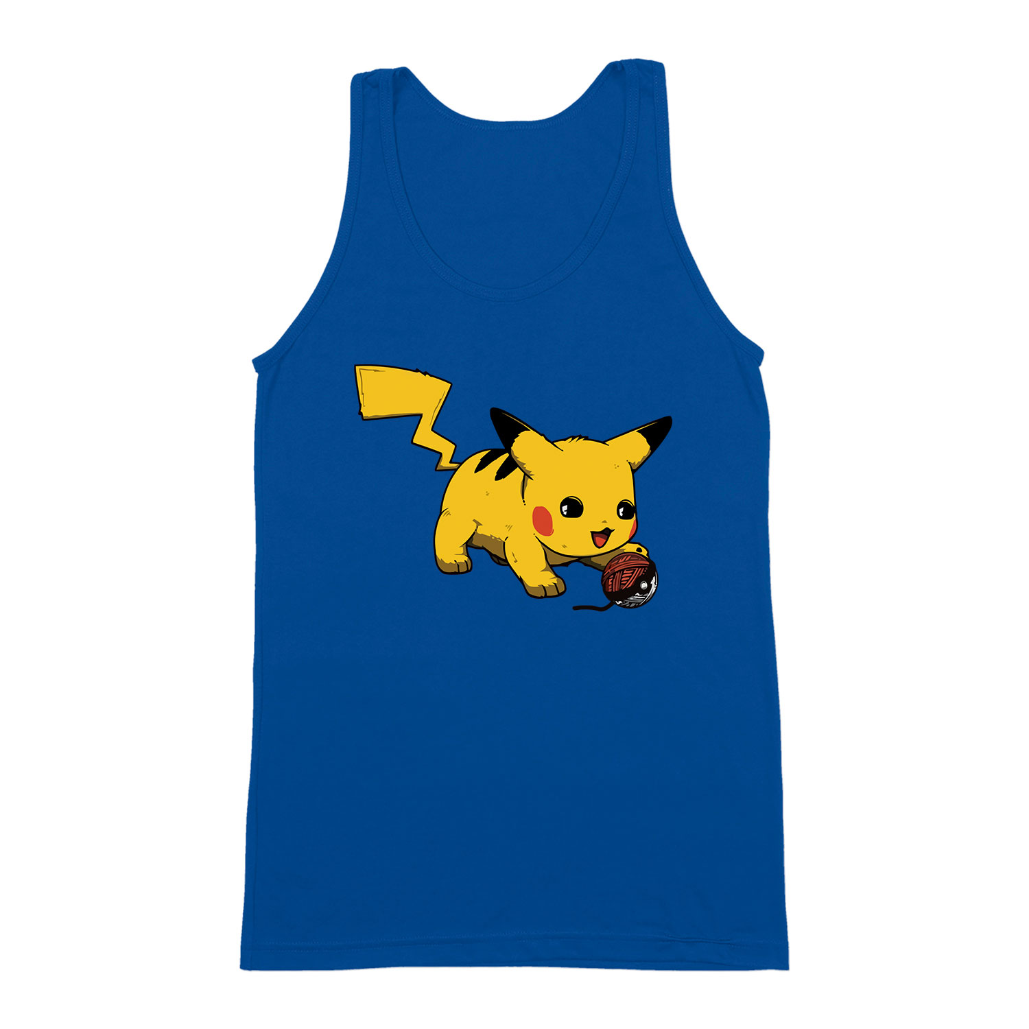 Pokemon Pikachu Macska Macskás Kék Férfi Trikó