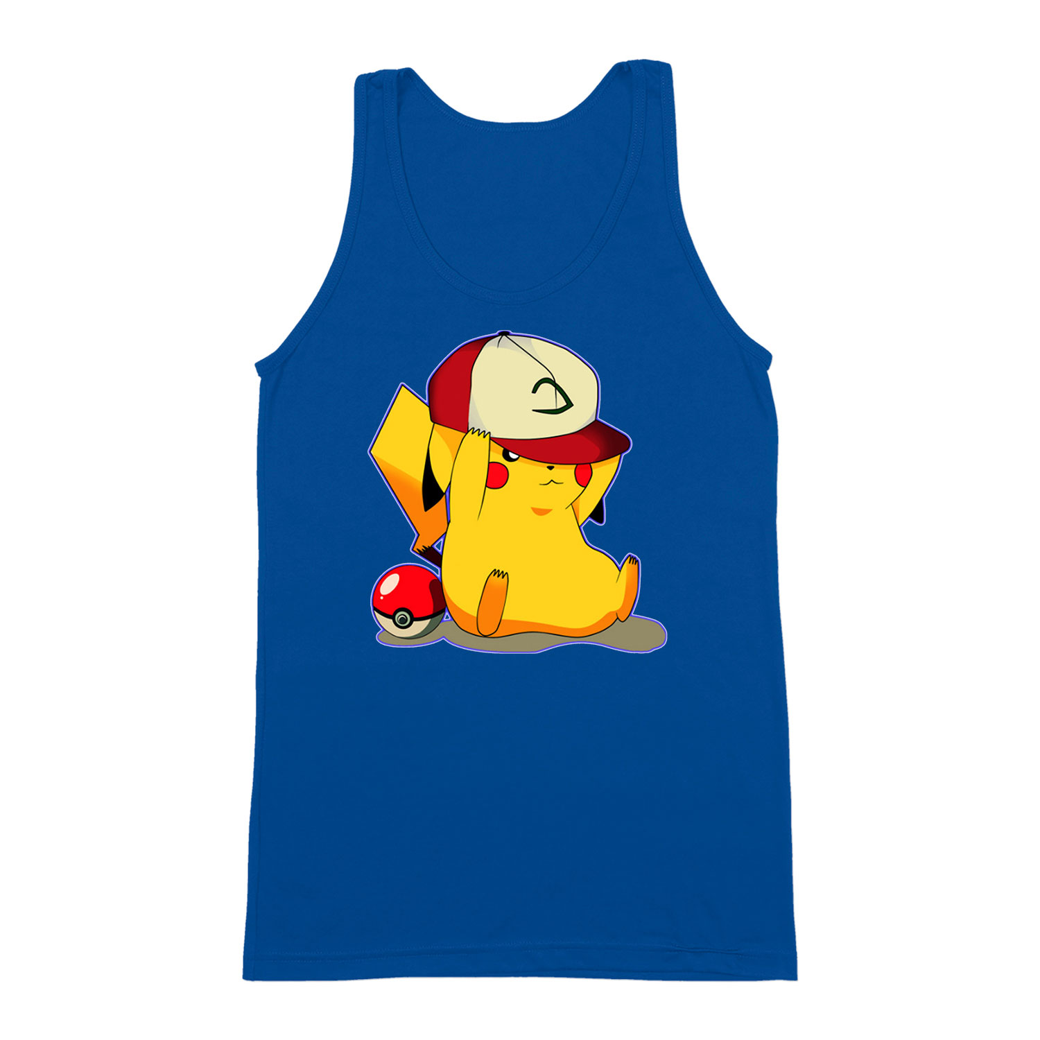 pokemon pikachu Kék Férfi Trikó
