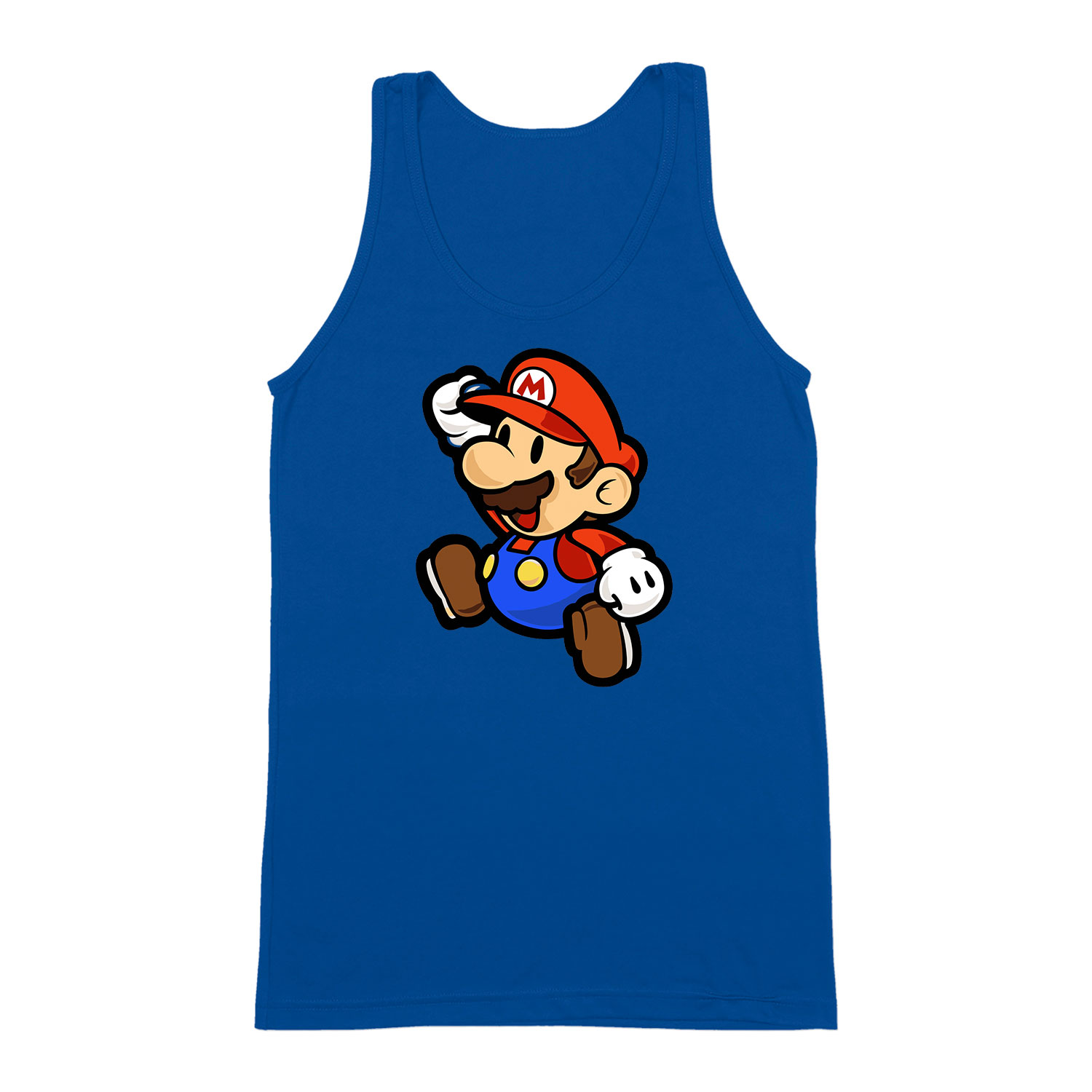super mario Kék Férfi Trikó