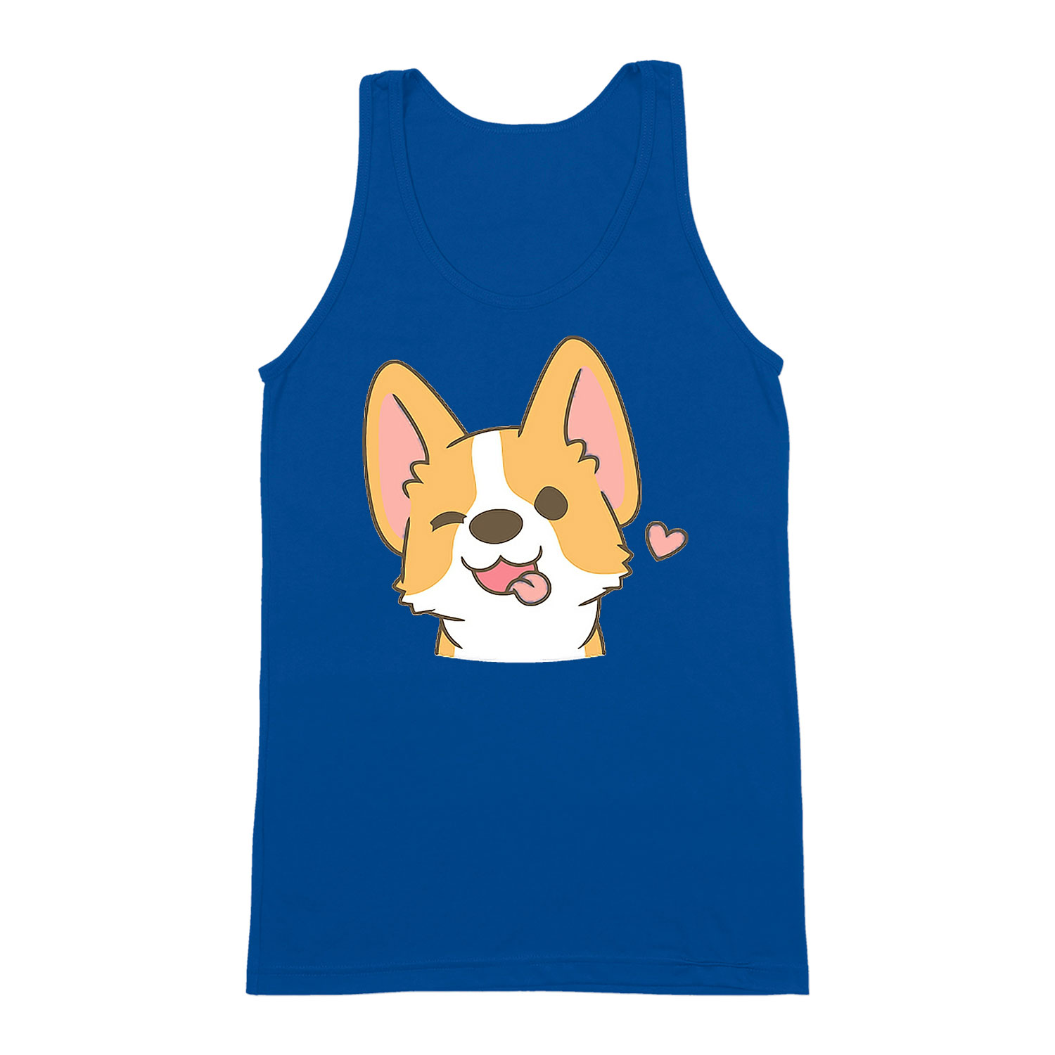 corgi korgi kutya Kék Férfi Trikó