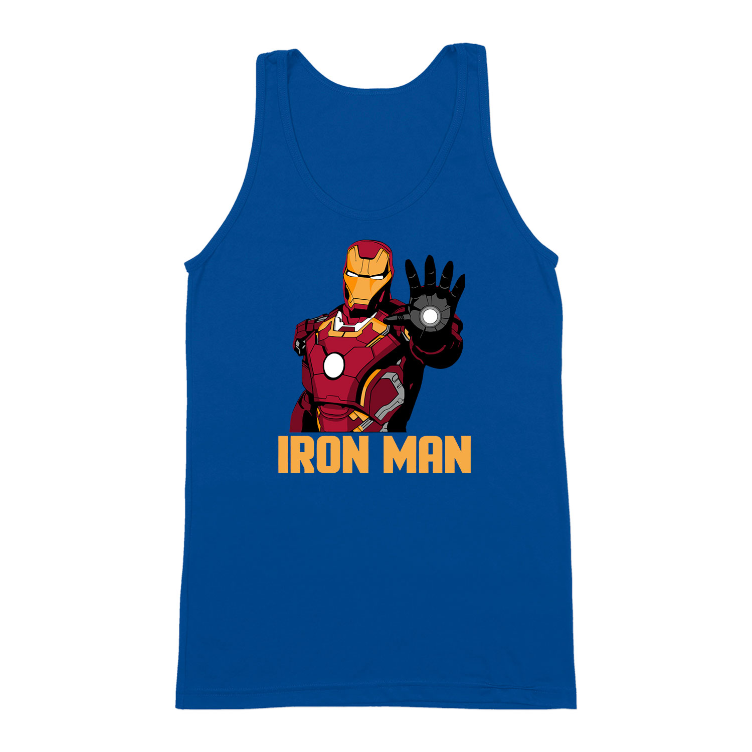 iron man vasember Kék Férfi Trikó