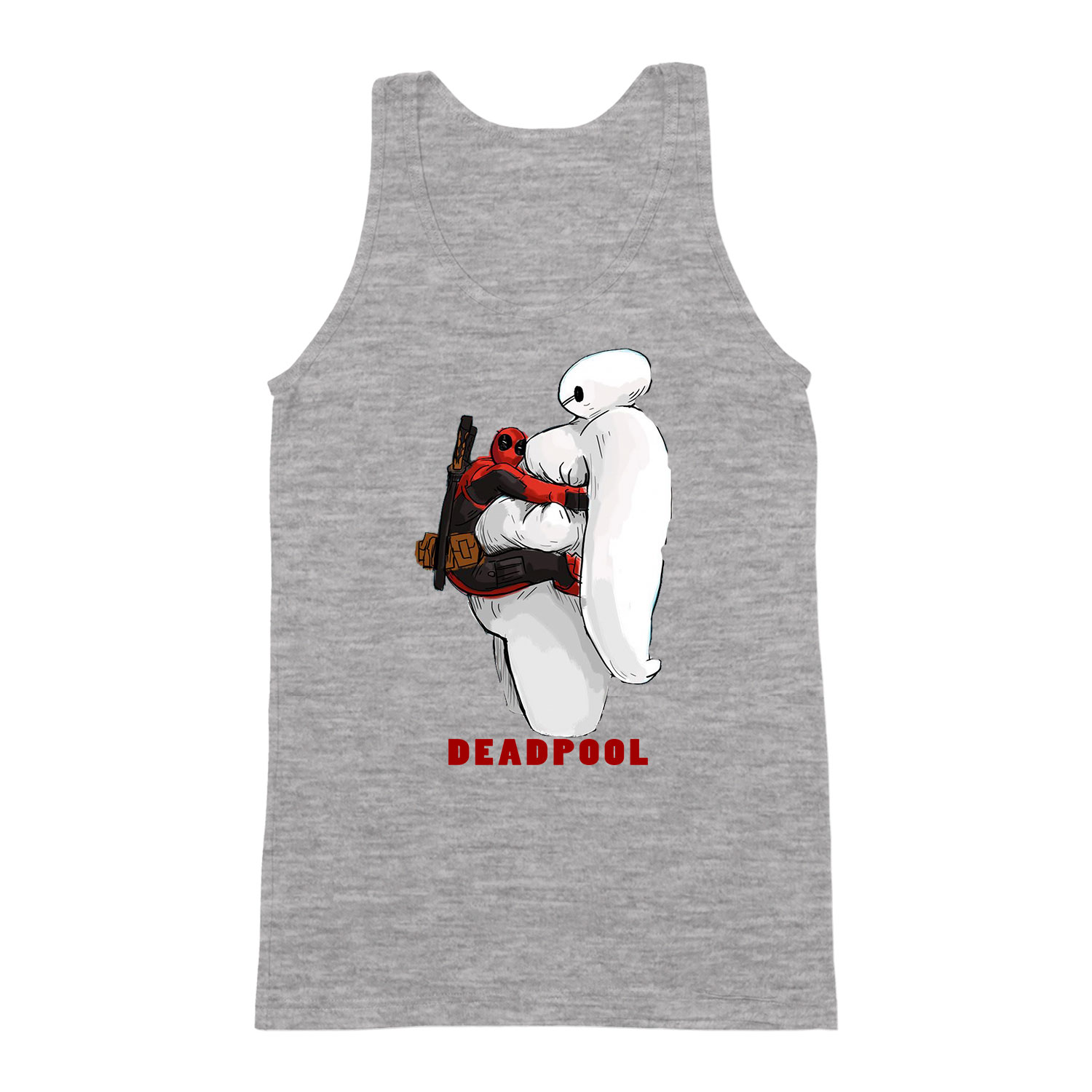 Deadpool Baymax Sportszürke Férfi Trikó