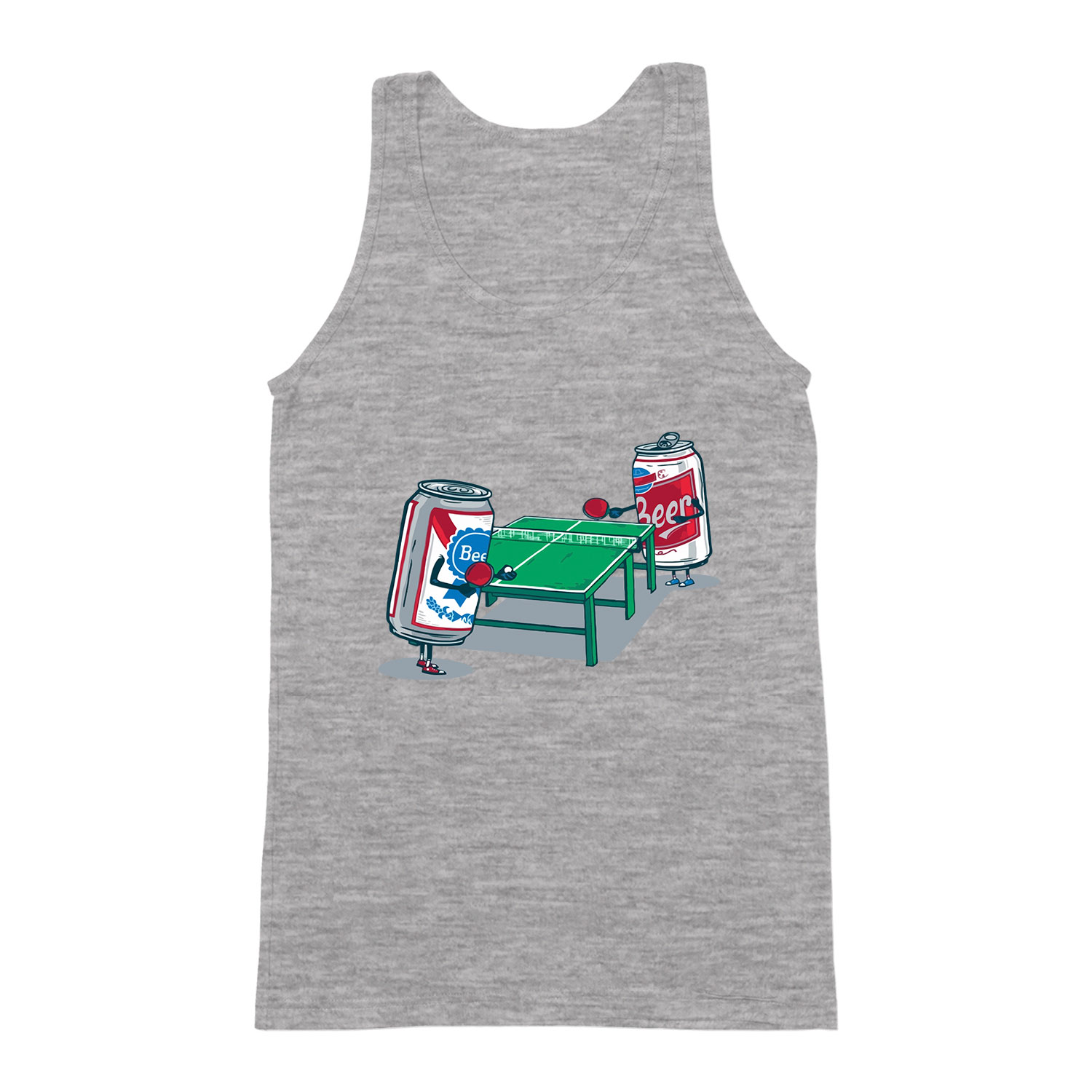 beerpong sörpong sör alkohol humor Sportszürke Férfi Trikó