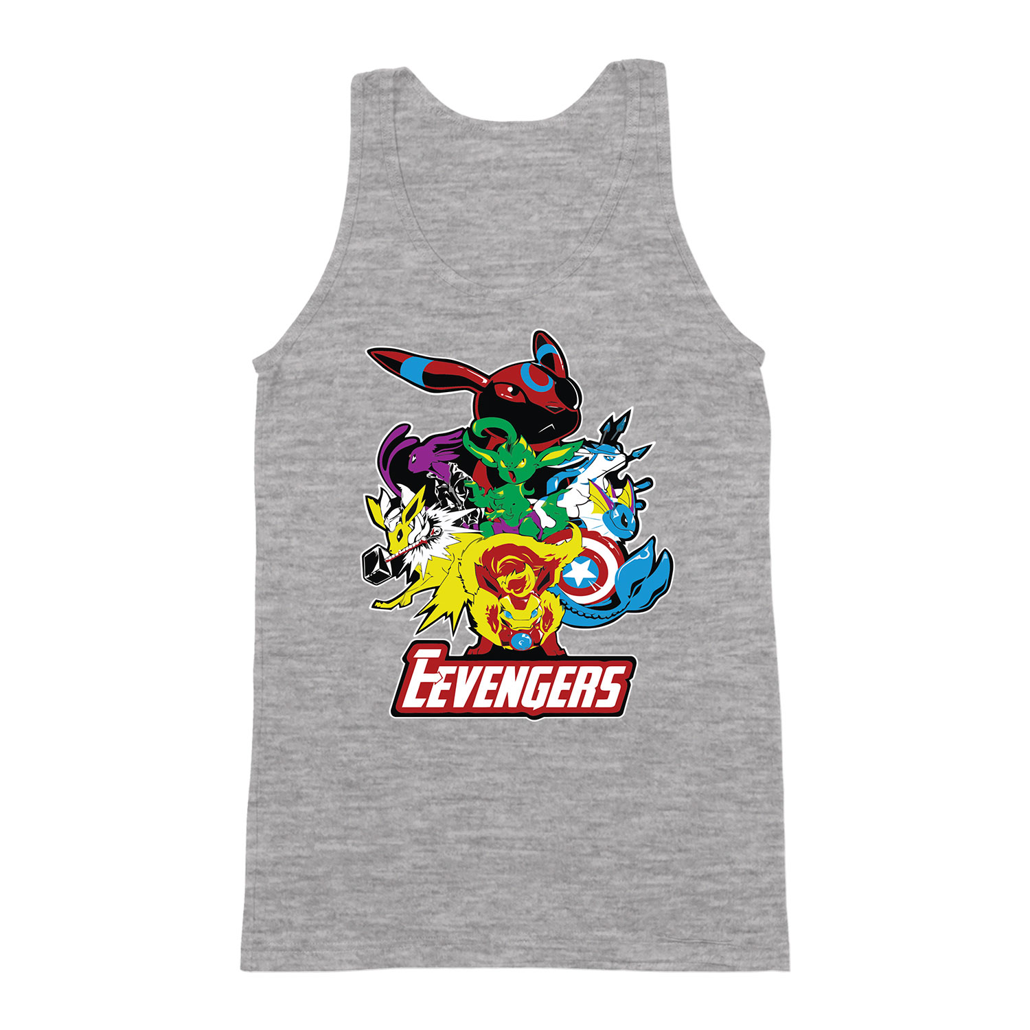 pokemon eevee Sportszürke Férfi Trikó