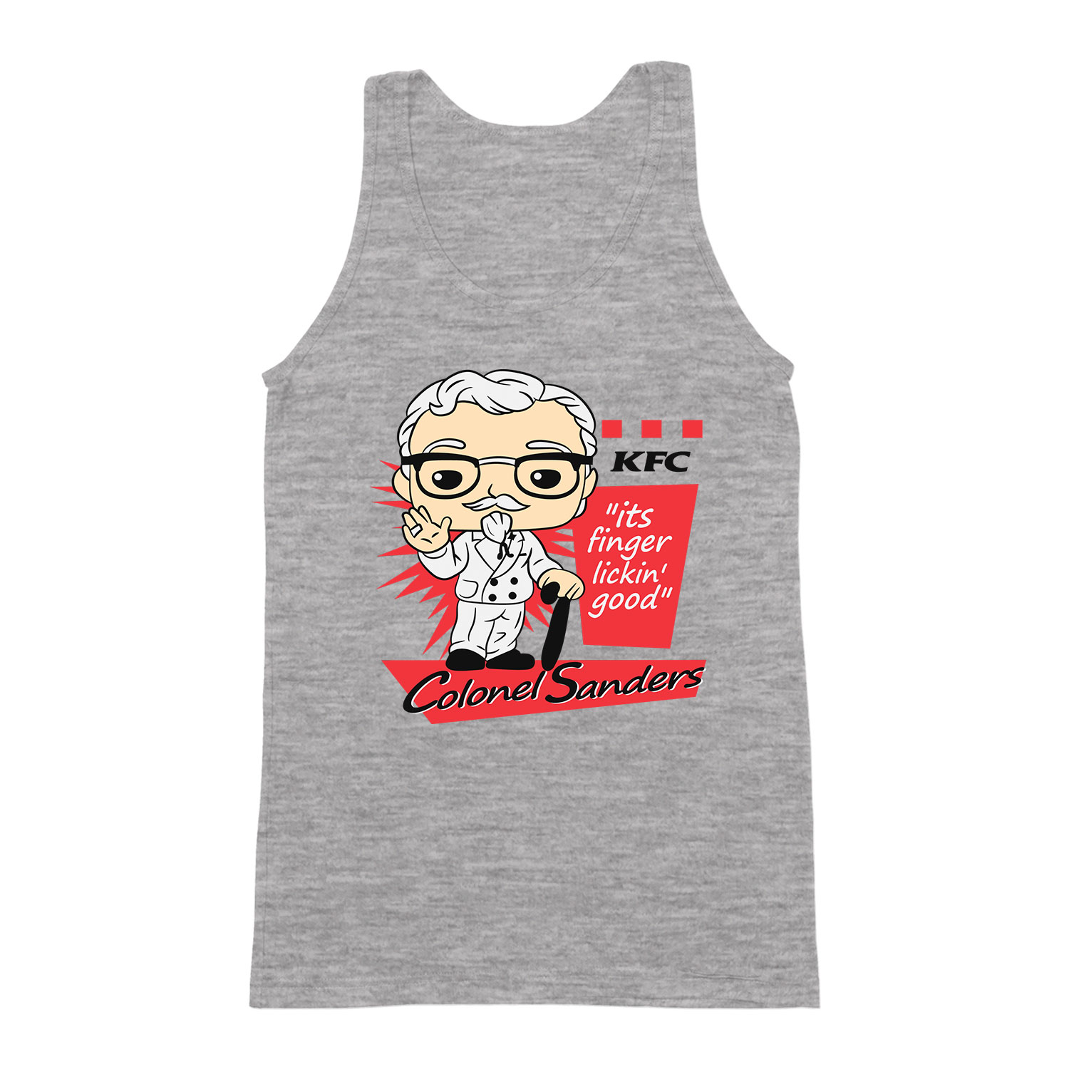 kft colonel sanders Sportszürke Férfi Trikó
