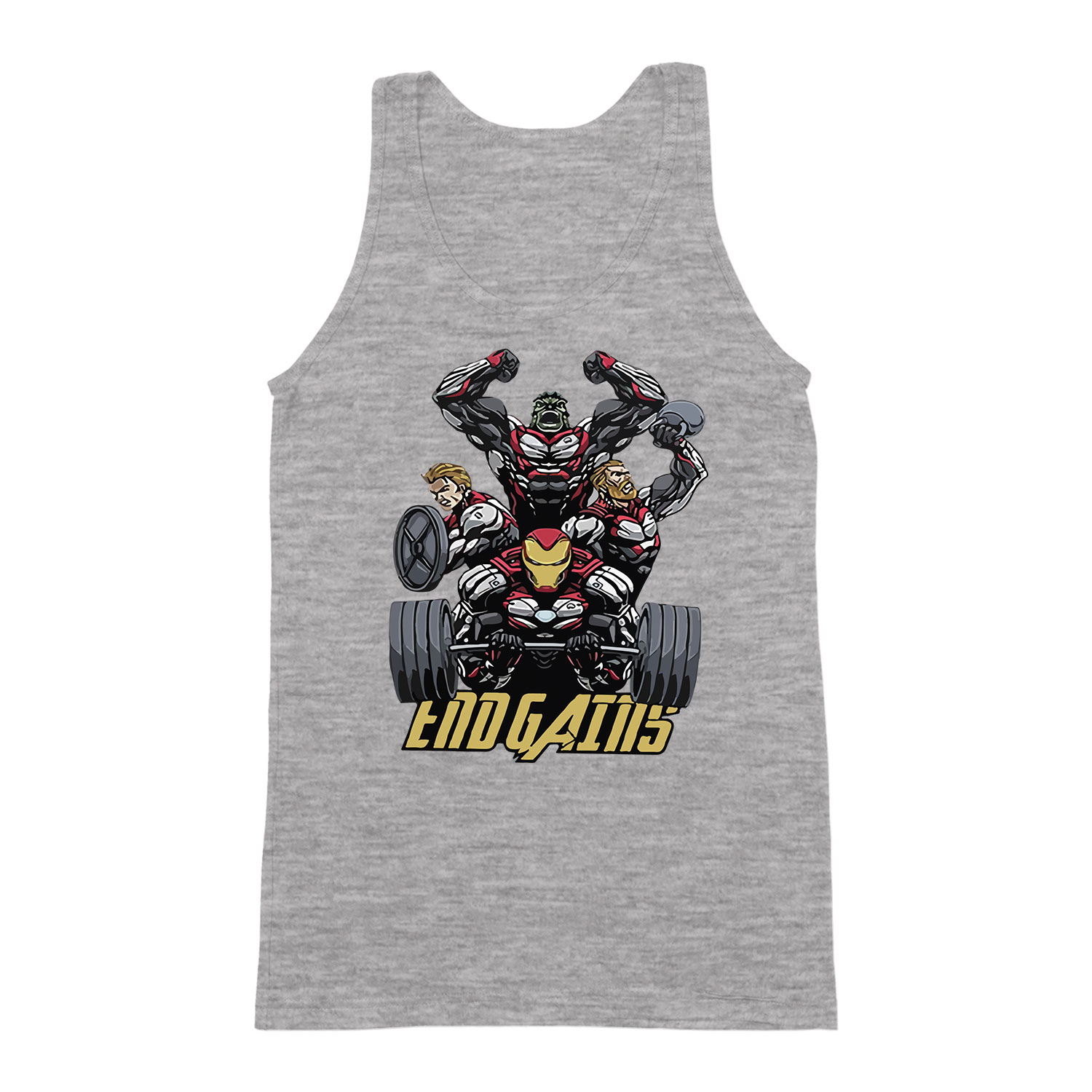 kondi edzés gym avengers no pain no gain Sportszürke Férfi Trikó