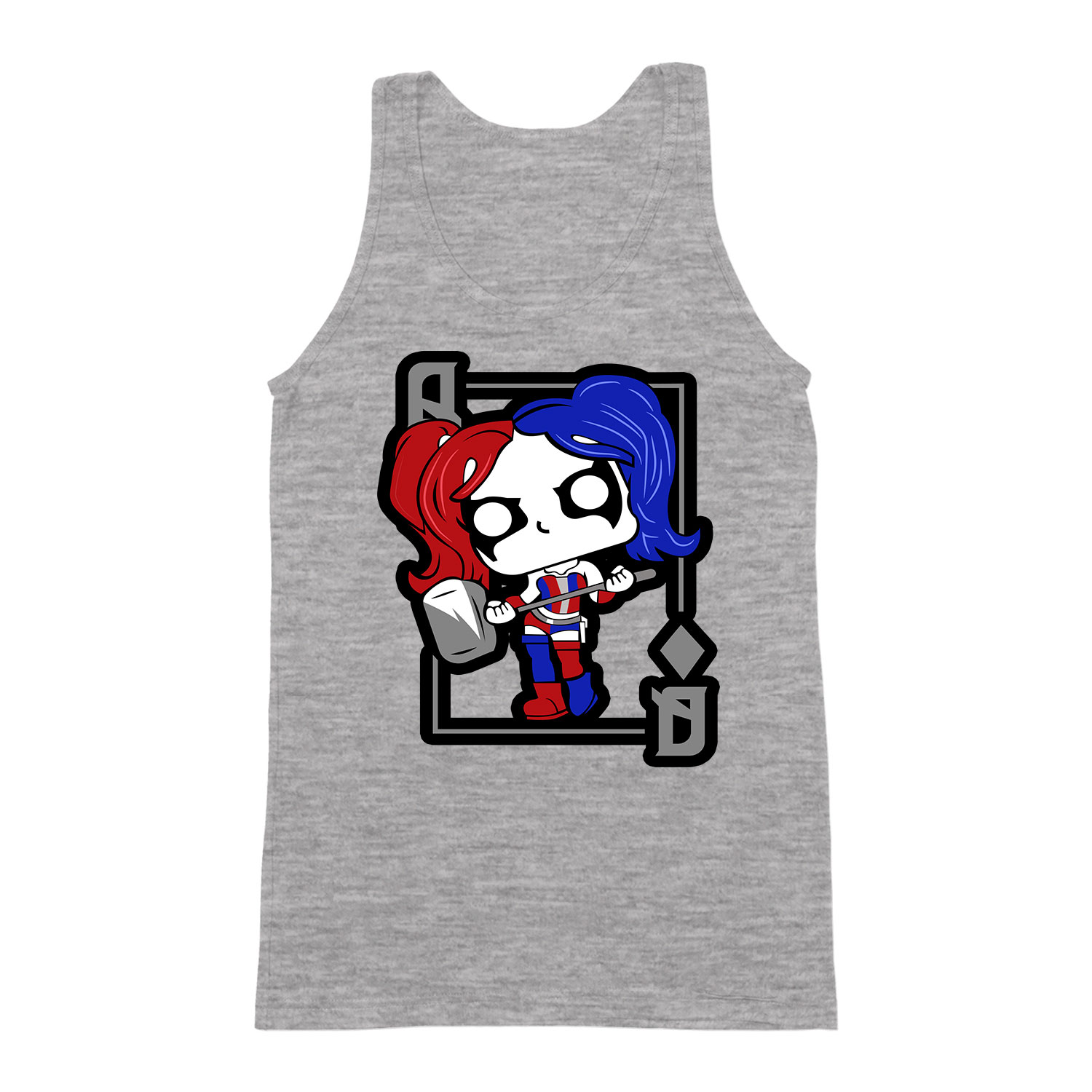 harley quinn Sportszürke Férfi Trikó