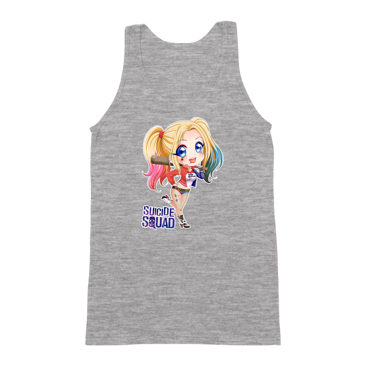 Harley Quinn Chibi Sportszürke Férfi Trikó
